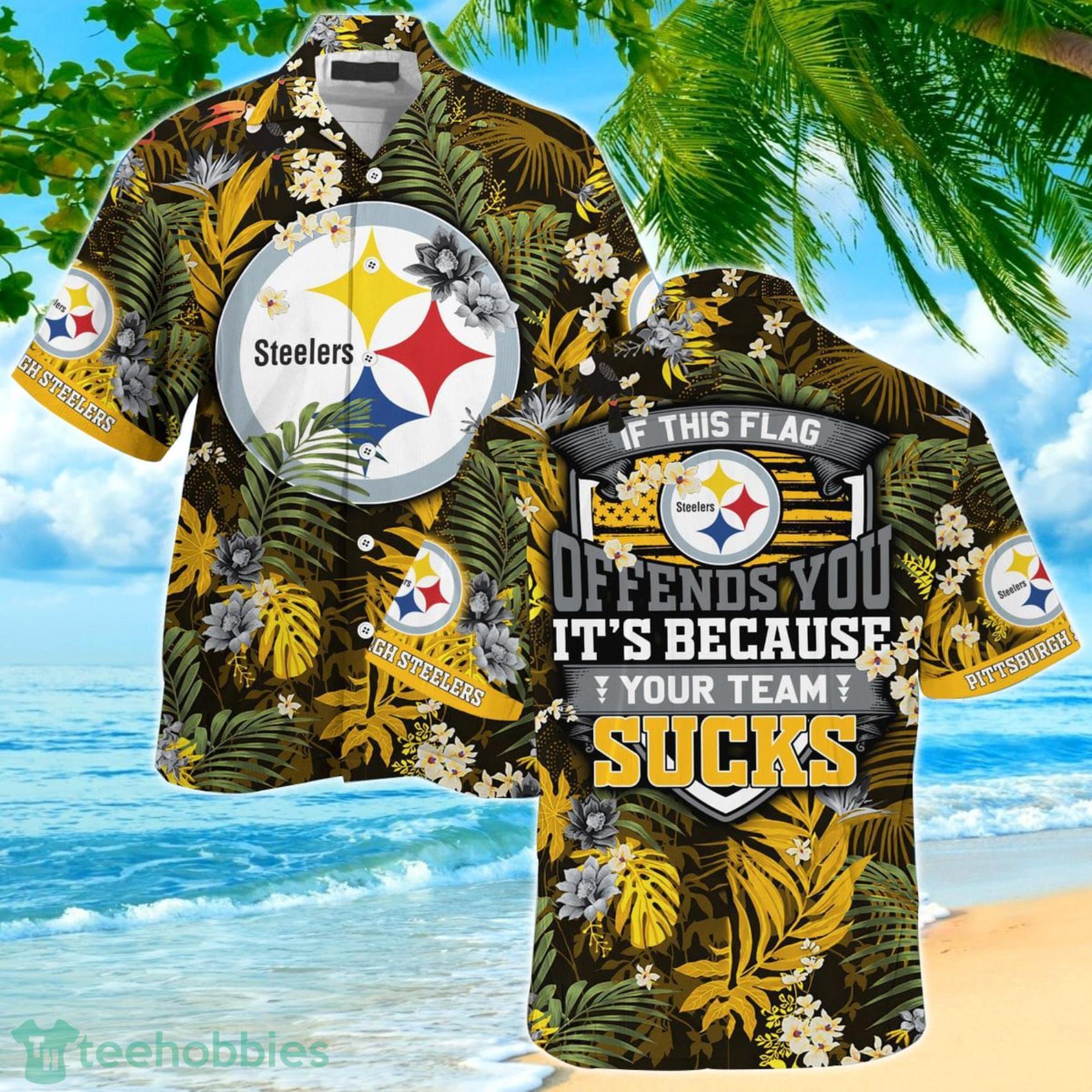 Pittsburgh Steelers NFL-If This Flag Offends You Tropical Patterns