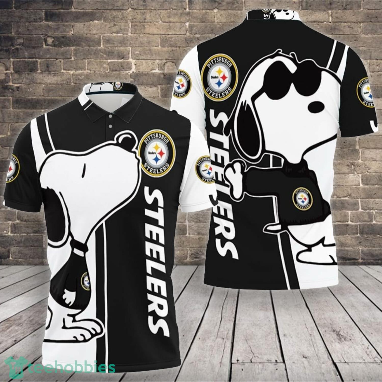 Pittsburgh Steelers Snoopy Lover Polo Shirt For Sport Fans