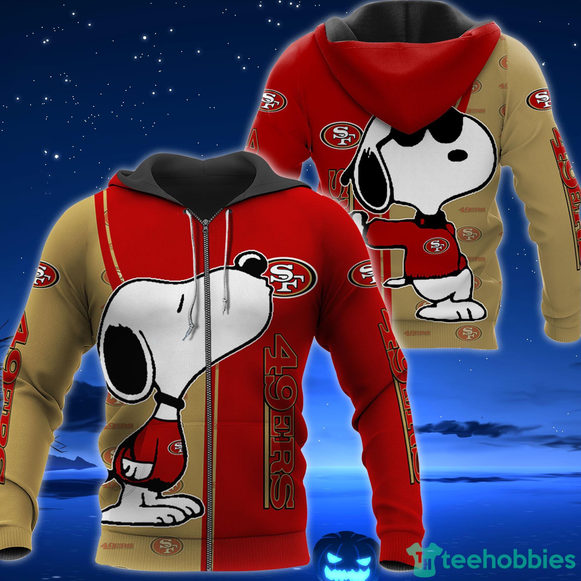 San Francisco 49ers Snoppy Christmas Gift 3D Ugly Christmas