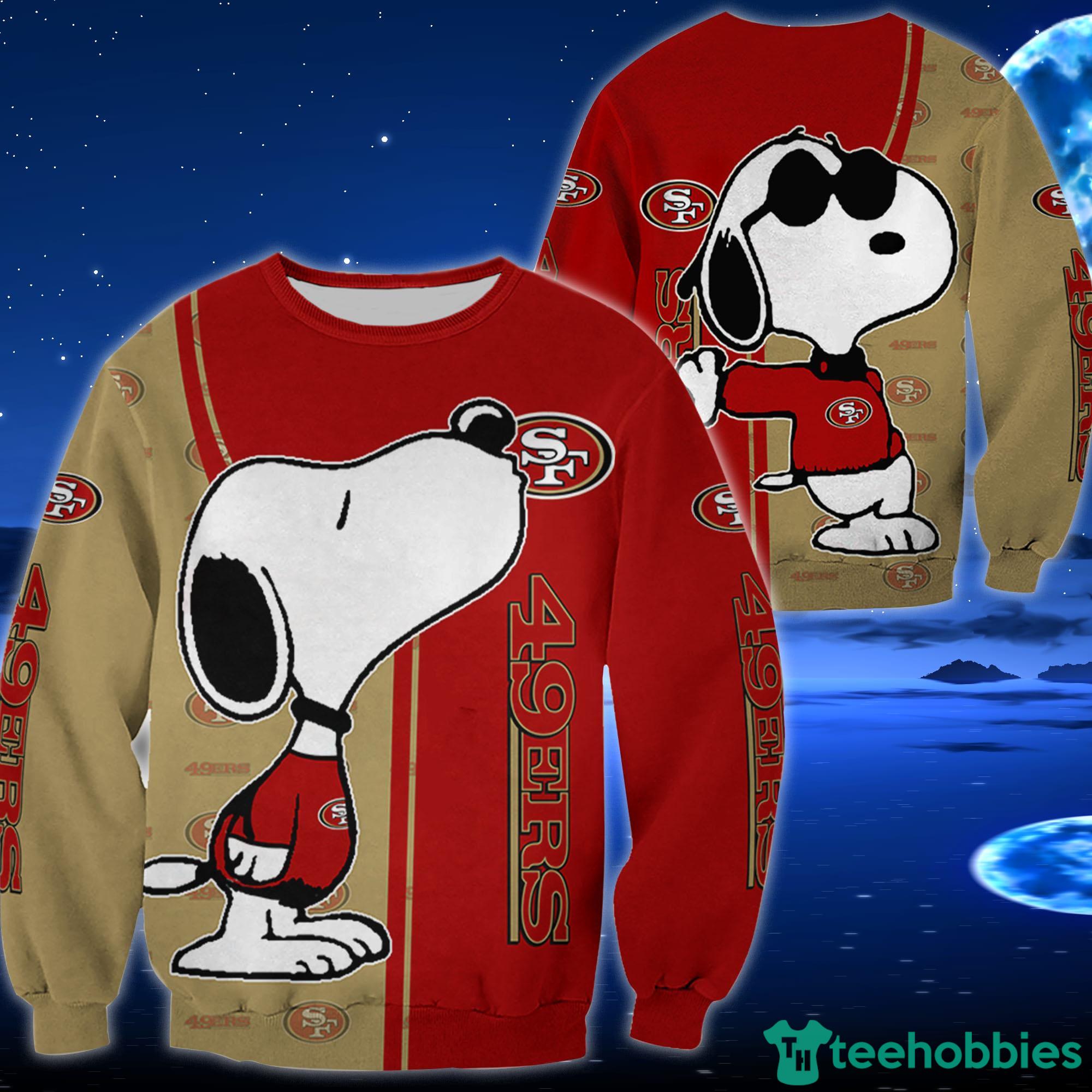 Cute Snoopy Sweater, San Francisco 49ers Snoopy Dog Christmas Ugly Sweater  Best Gift For Family - Family Gift Ideas That Everyone Will Enjoy