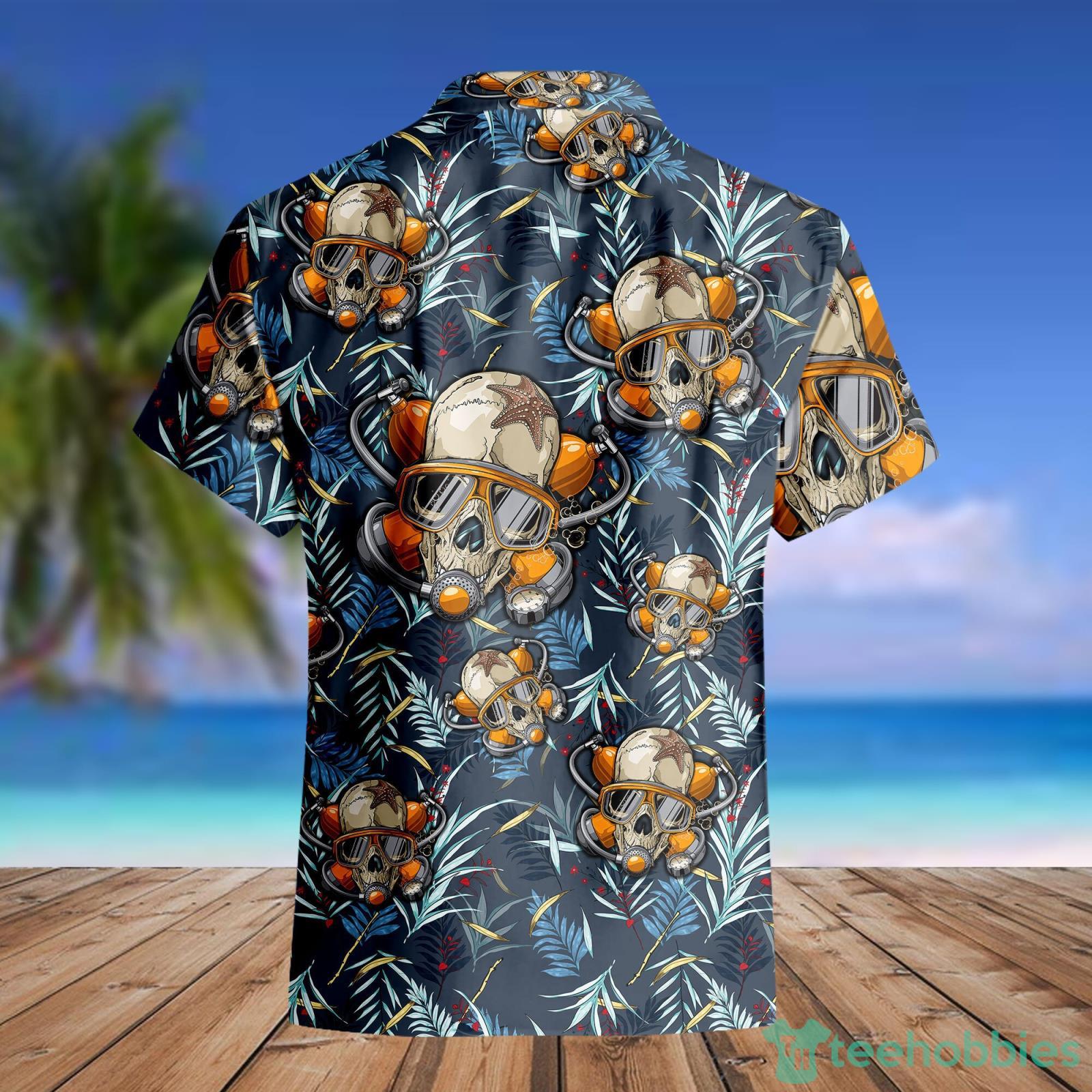 Scuba Diving Helmet Hawaii Shirt Tropical Summer For Men And Women
