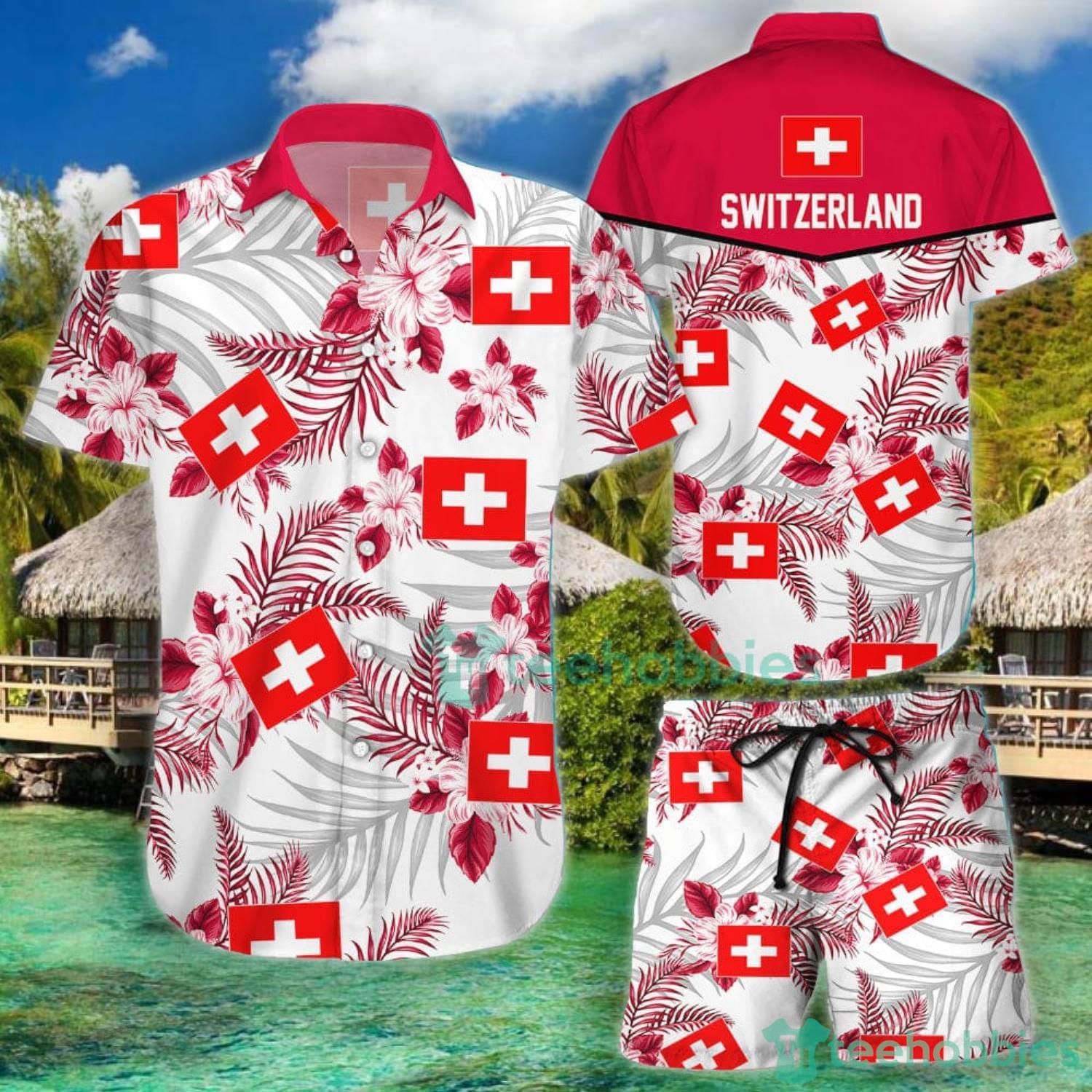 Switzerland National Soccer Team Qatar World Cup 2022 Season Winter World Cup Hawaiian Shirt And Short For Fans Product Photo 1 Switzerland National Soccer Team Qatar World Cup 2022 Season Winter World Cup Hawaiian Shirt And Short For Fans Product Photo 1