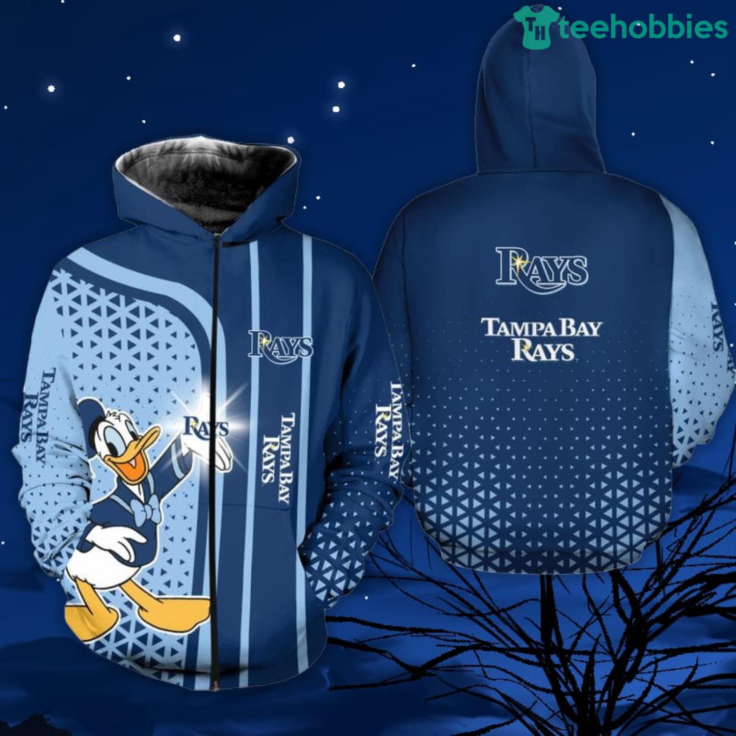 Tampa Bay Rays Donald Hoodie Zip up Hoodie T-shirt Bomber Sweater Product Photo 2 Tampa Bay Rays Donald Hoodie Zip up Hoodie T-shirt Bomber Sweater Product Photo 2