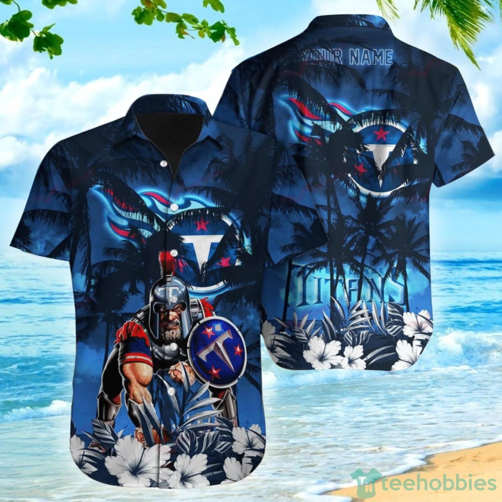 Philadelphia Phillies Blue Hibiscus Blue Coconut Tree Black Background 3D  Hawaiian Shirt Gift For Fans