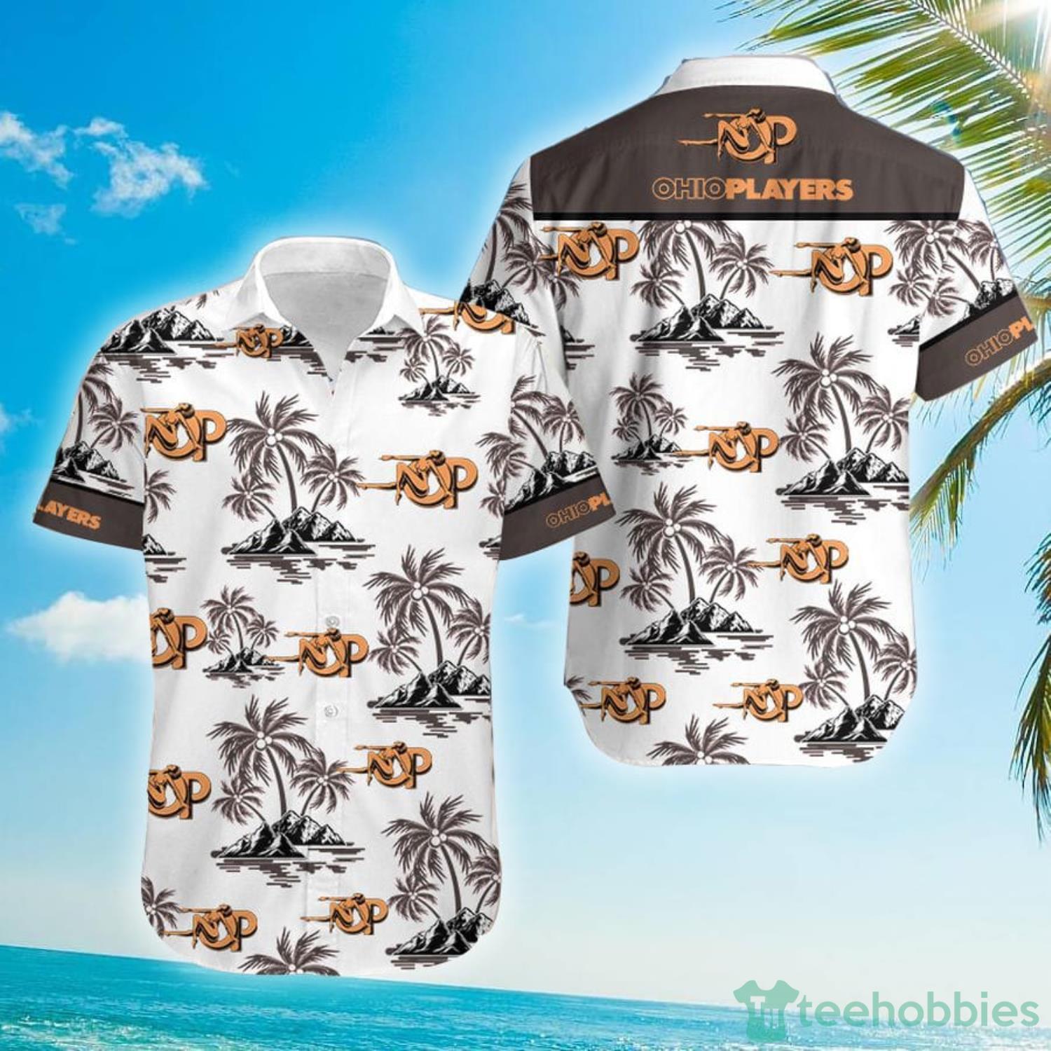 The Ohio Players Palm Tree Rock Fans Hawaiian Shirt For Men And Women Product Photo 1