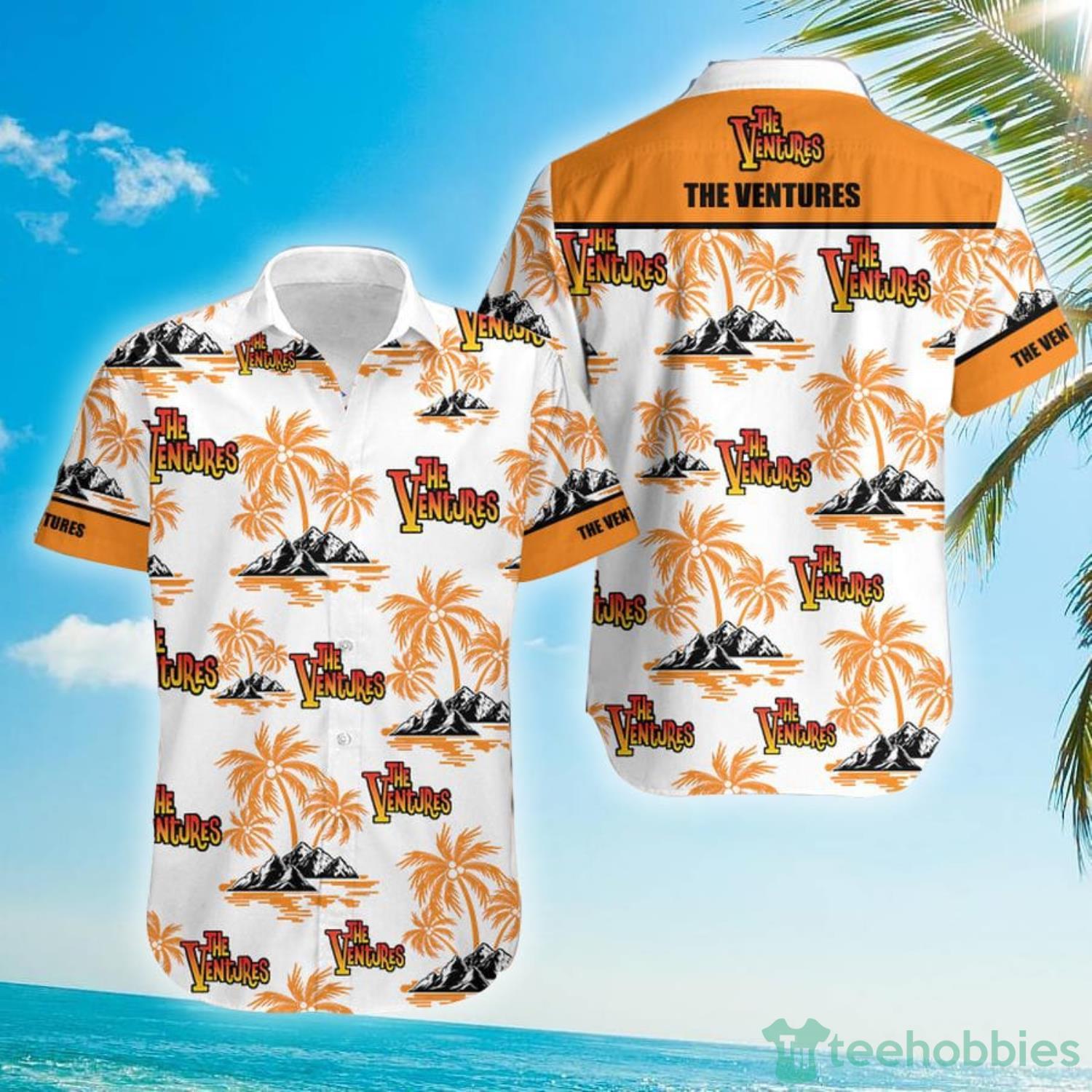 The Ventures Palm Tree Rock Fans Hawaiian Shirt For Men And Women Product Photo 1