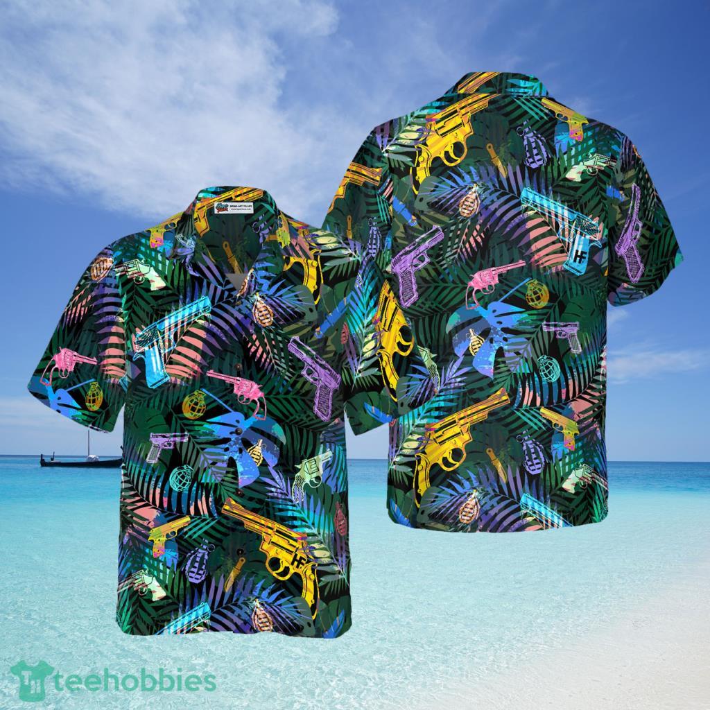 Tropical Gun Lover Pattern Hawaiian Shirt For Men And Women Product Photo 1 Tropical Gun Lover Pattern Hawaiian Shirt For Men And Women Product Photo 1