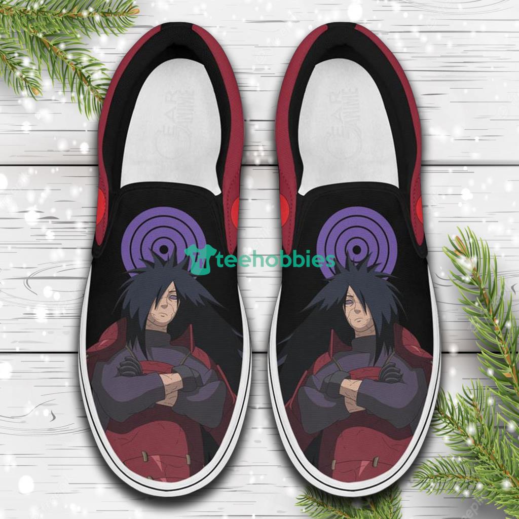 Uchiha Madara Custom Anime Slip On Sneakers Shoes