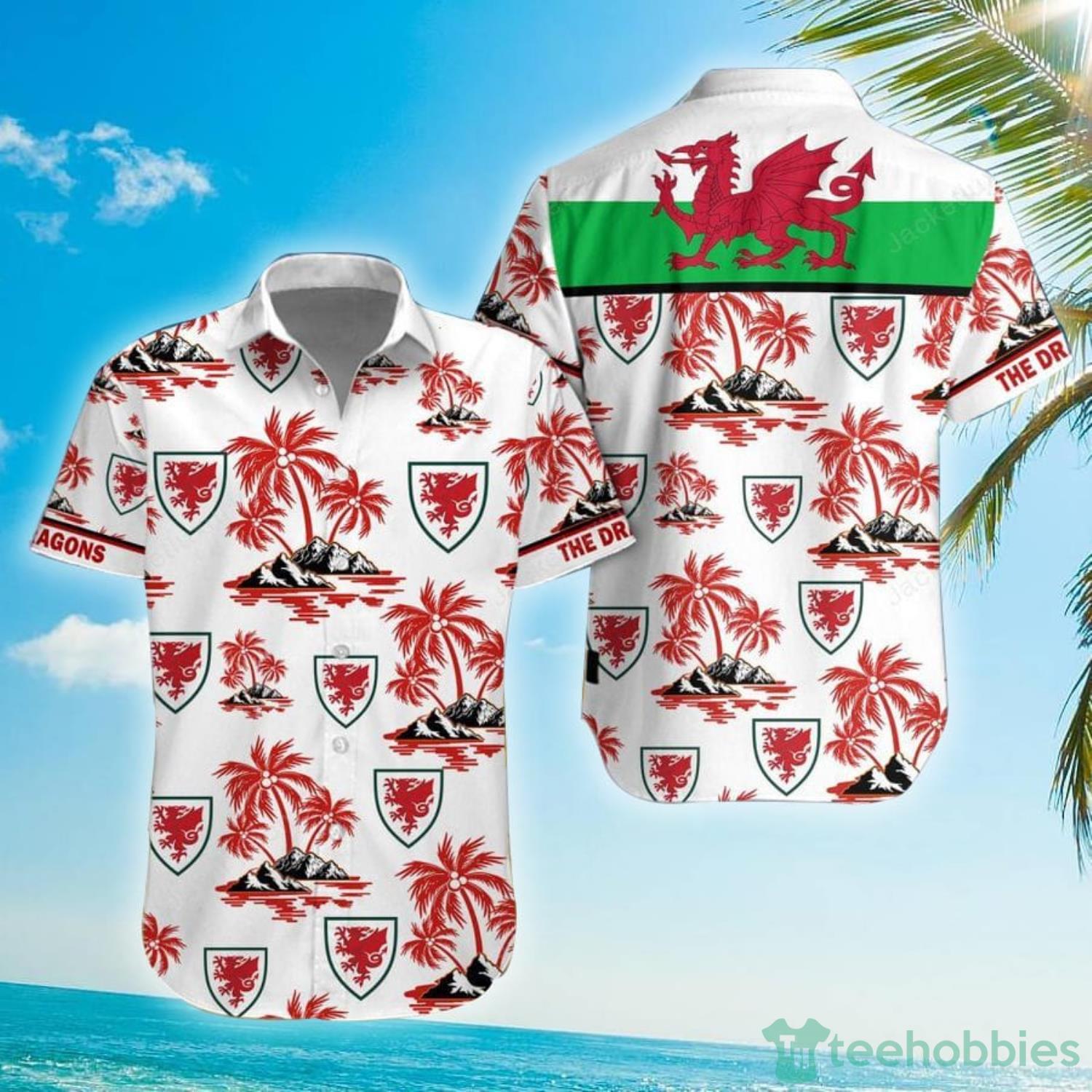 Wales UEFA Football Team Hawaiian Shirt For Men And Women Wales UEFA Football Team Hawaiian Shirt For Men And Women Product Photo 1