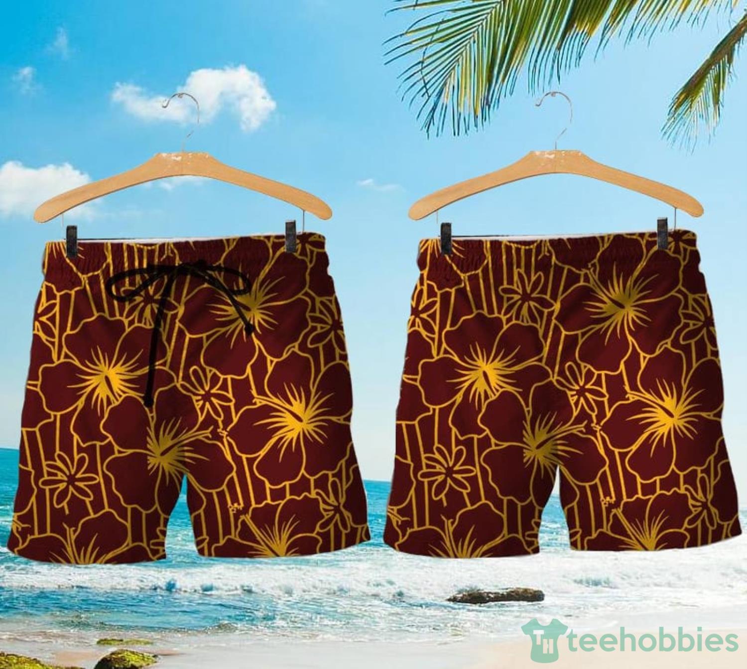 Atlanta Falcons NFL Floral Hawaiian Shorts For Summer Beach - Freedomdesign