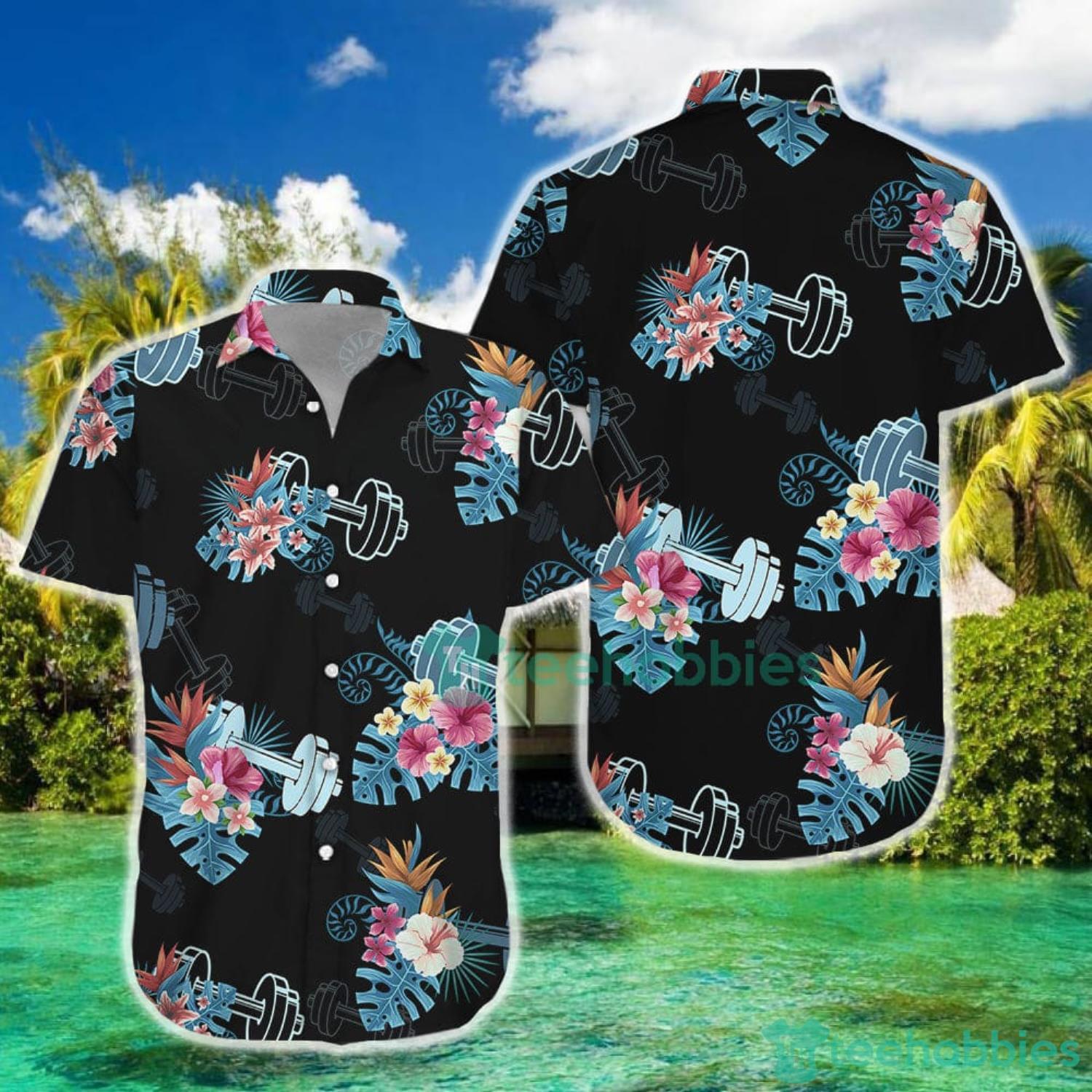 Weightlifting Shirt Weightlifting Tropical Pattern Hawaiian Shirt And Short  Gift Ideas For Weightlifters