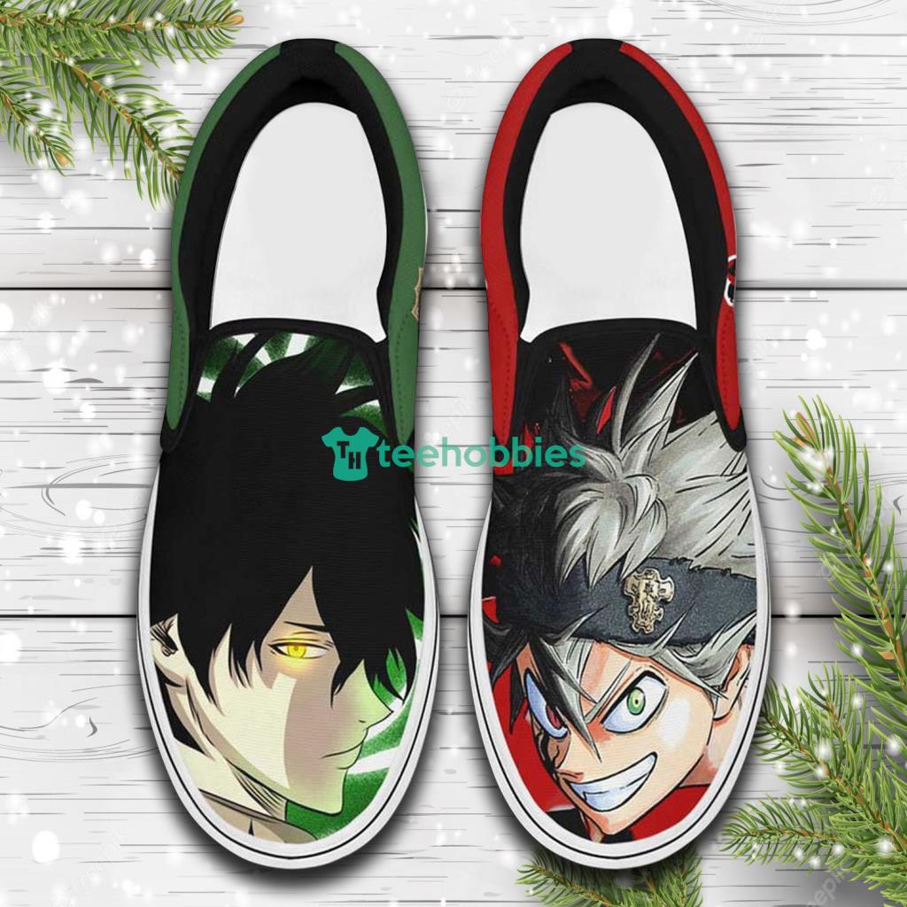 Yuno And Asta Custom Anime Black Clover Slip On Sneakers Shoes Product Photo 1 Yuno And Asta Custom Anime Black Clover Slip On Sneakers Shoes Product Photo 1