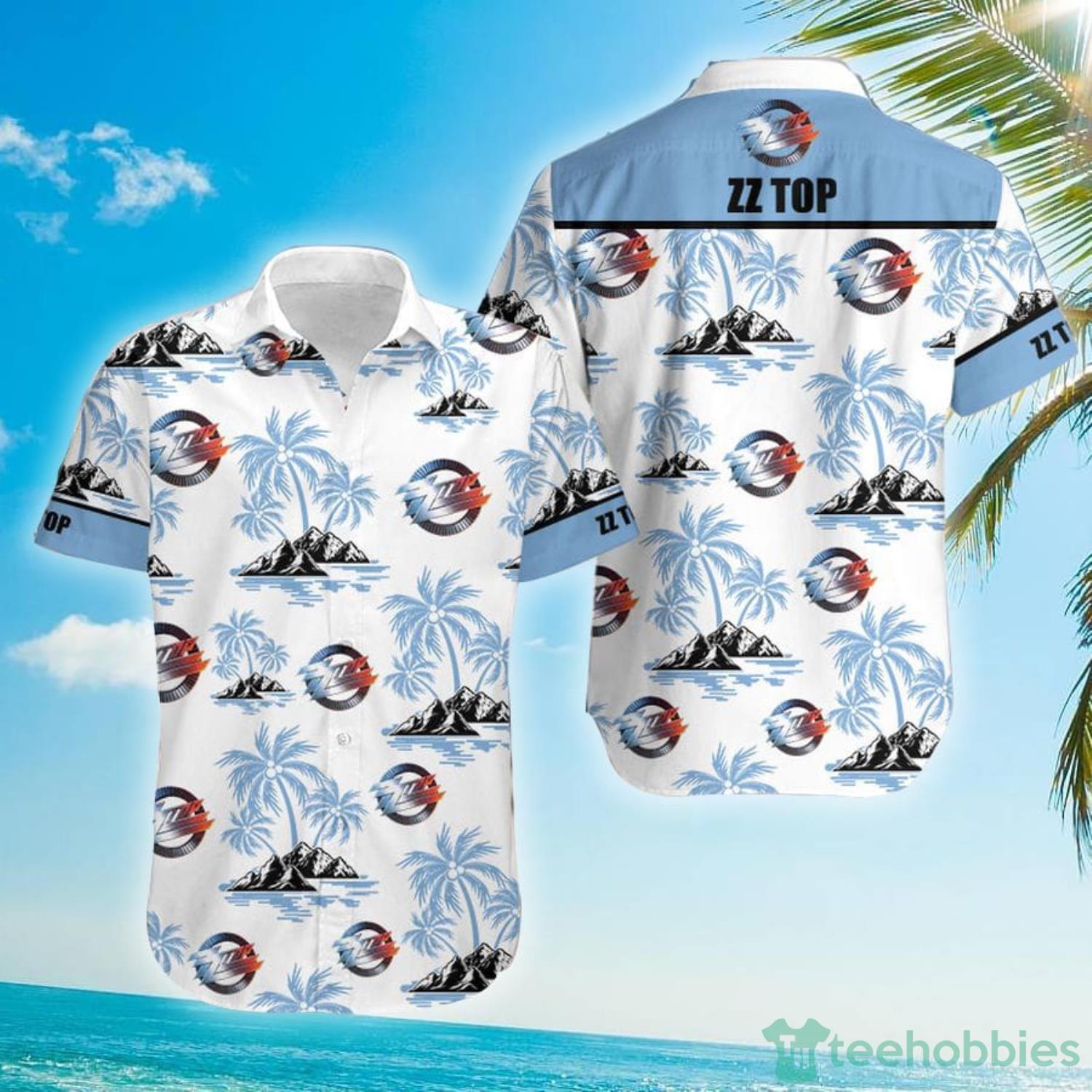 ZZ Top Palm Tree Rock Fans Hawaiian Shirt For Men And Women Product Photo 1