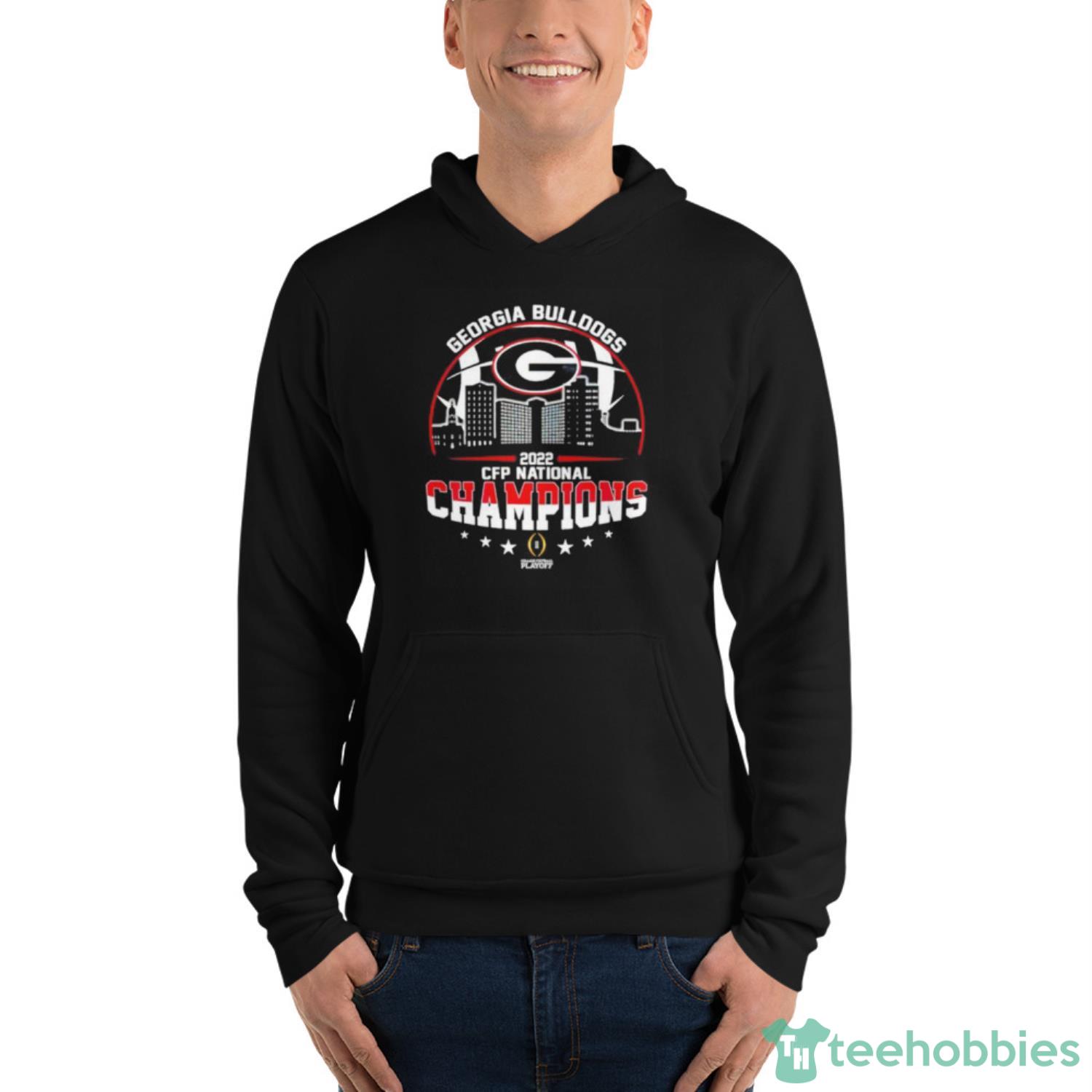 2022 CFP National Champions Georgia Bulldogs League Collegiate Wear shirt - Unisex Fleece Pullover Hoodie