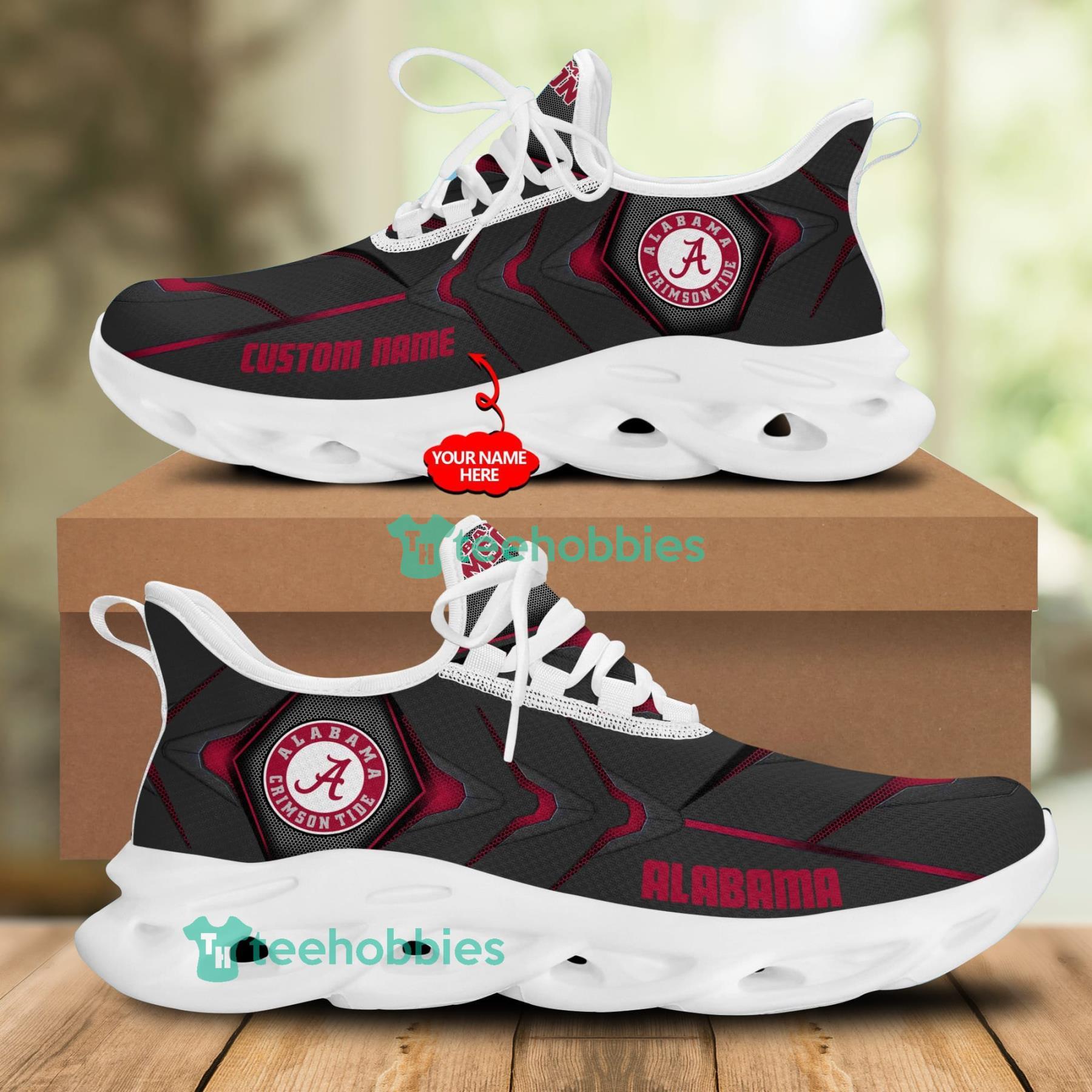 Alabama Crimson Tide Clunky Sneakers Max Soul Shoes For Men And Women Product Photo 1