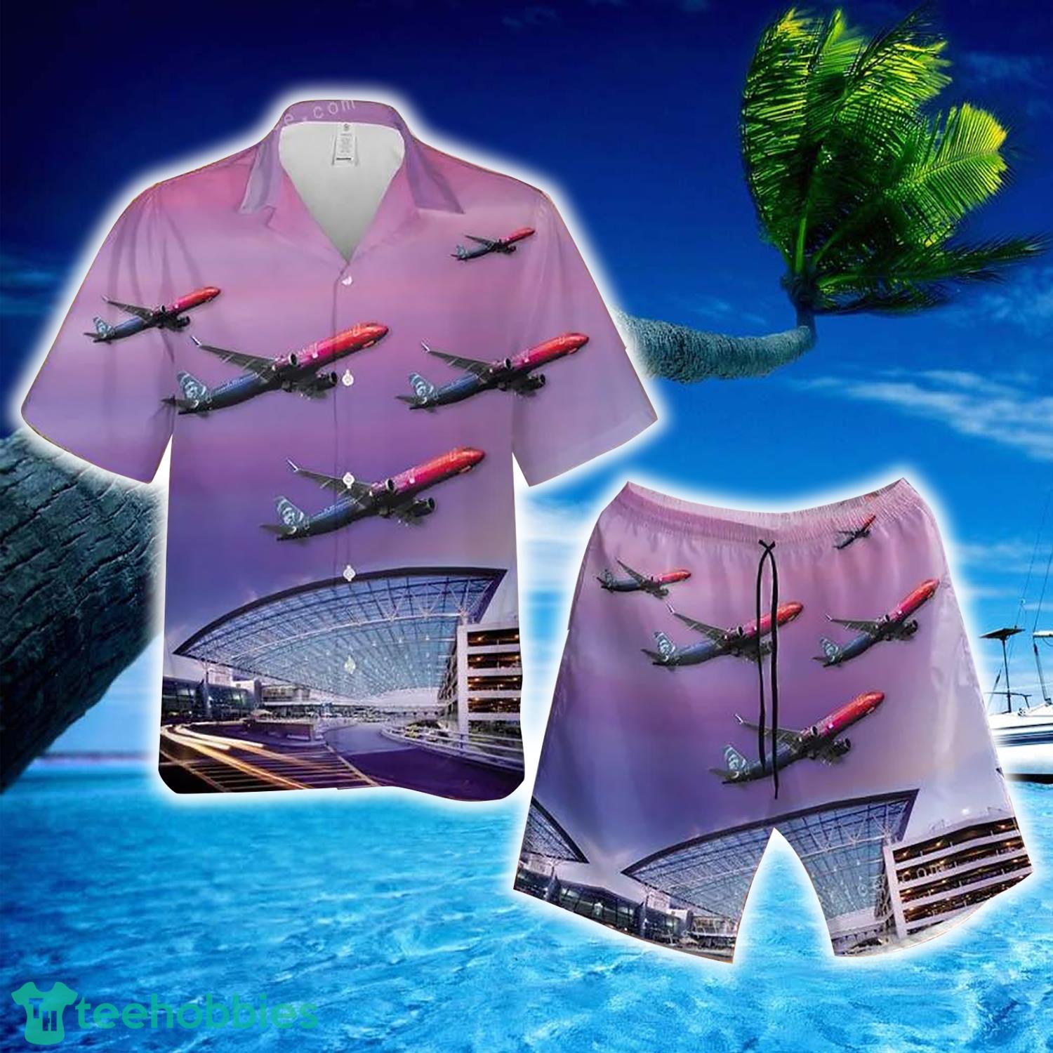 Alaska Airlines Airbus A321 253n Short Sleeve Hawaiian Shirt And Short Product Photo 1 Alaska Airlines Airbus A321 253n Short Sleeve Hawaiian Shirt And Short Product Photo 1