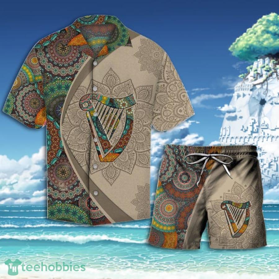 Aloha Mandala Guinness Beer Short Sleeve Hawaiian Shirt And Short Product Photo 1 Aloha Mandala Guinness Beer Short Sleeve Hawaiian Shirt And Short Product Photo 1