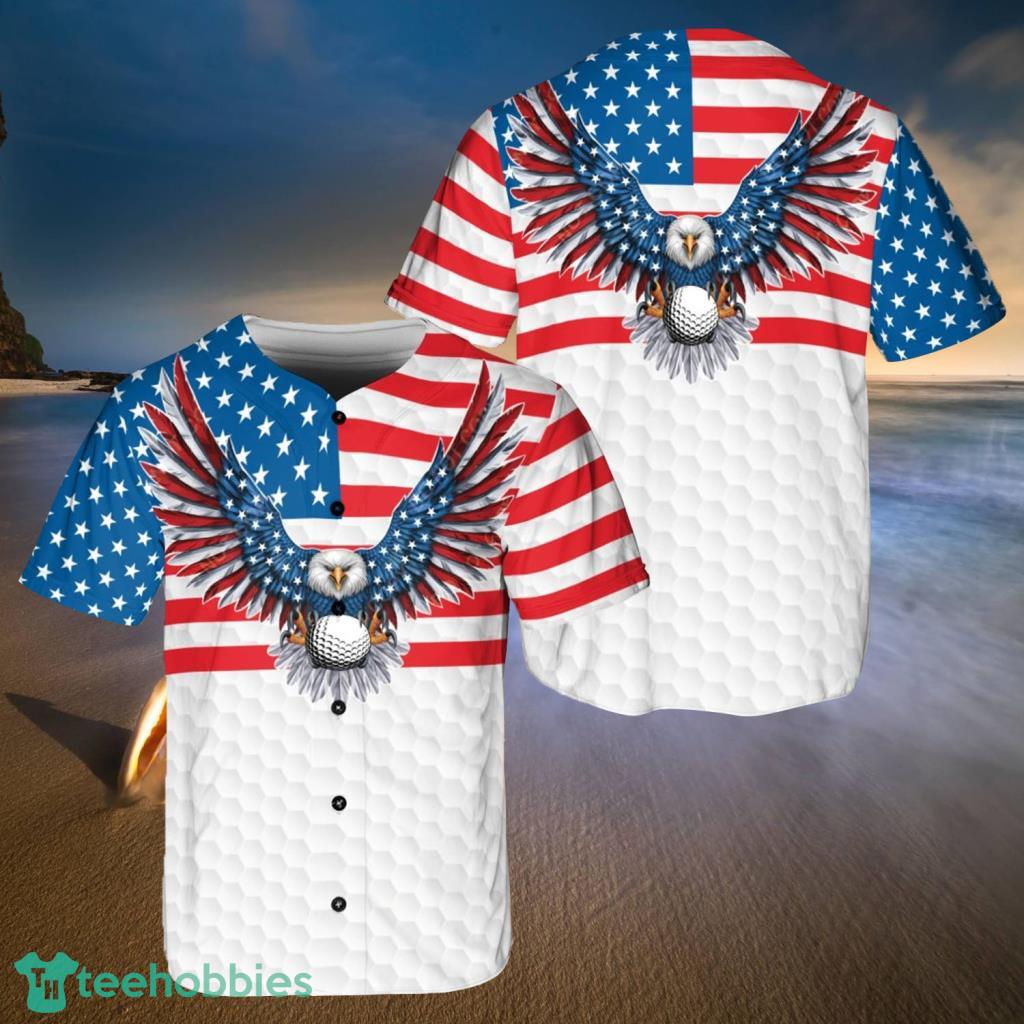 Patriotic Baseball Flag July 4th T-Shirt Design' Gildan Heavy