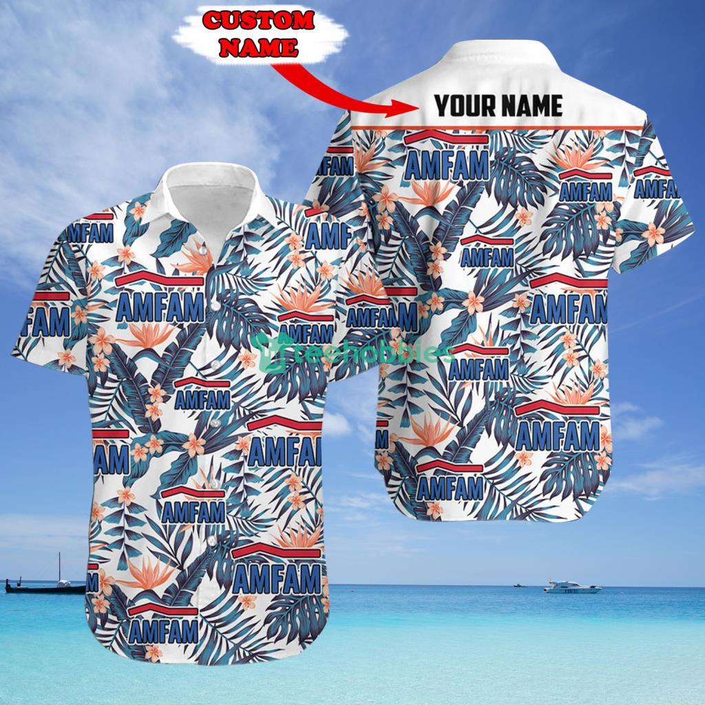 Amfam Custom Name Tropical Hawaiian Shirt - Amfam Custom Name Tropical Hawaiian Shirt