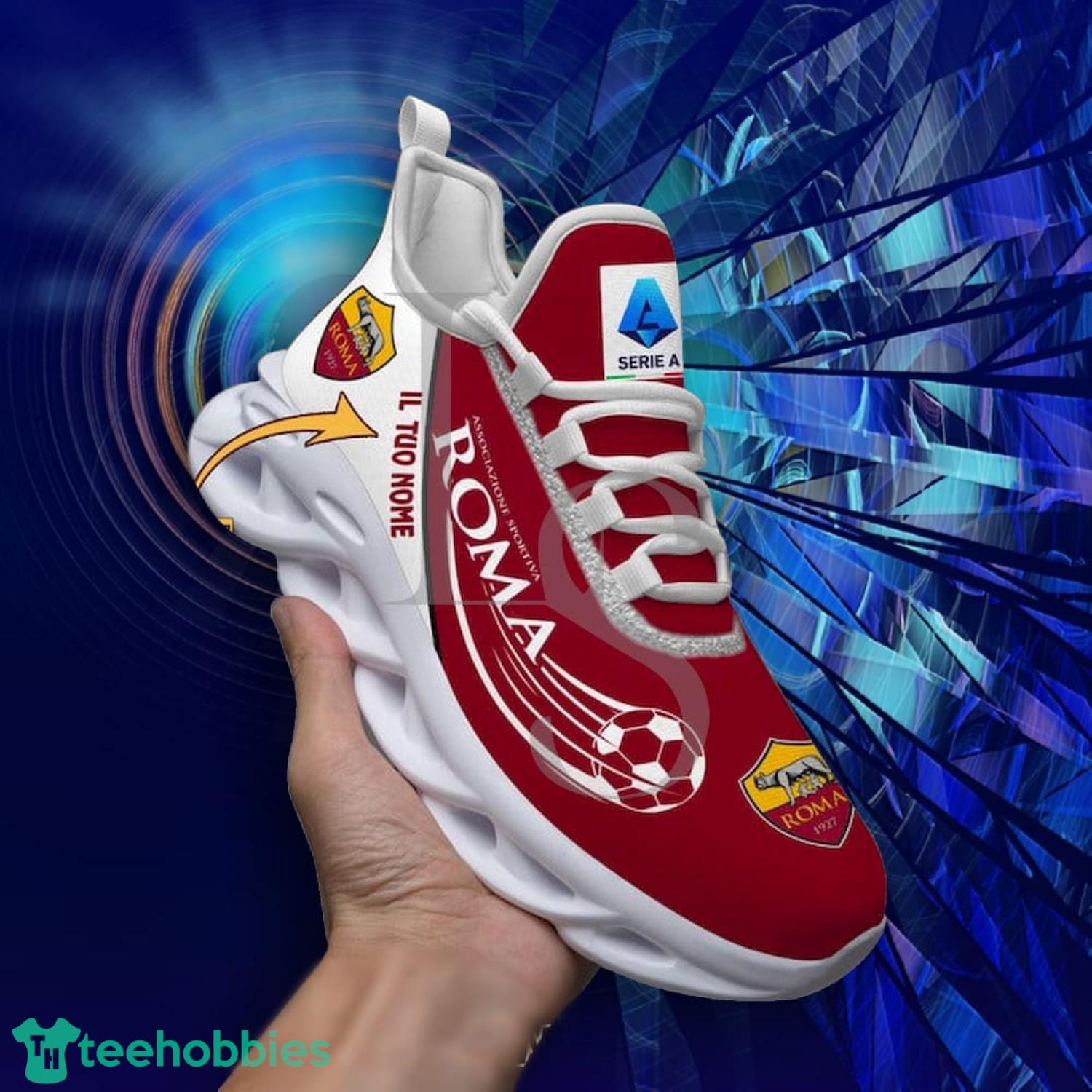 As Roma Serie A Custom Name Max Soul Shoes For Men Women Product Photo 3 As Roma Serie A Custom Name Max Soul Shoes For Men Women Product Photo 3