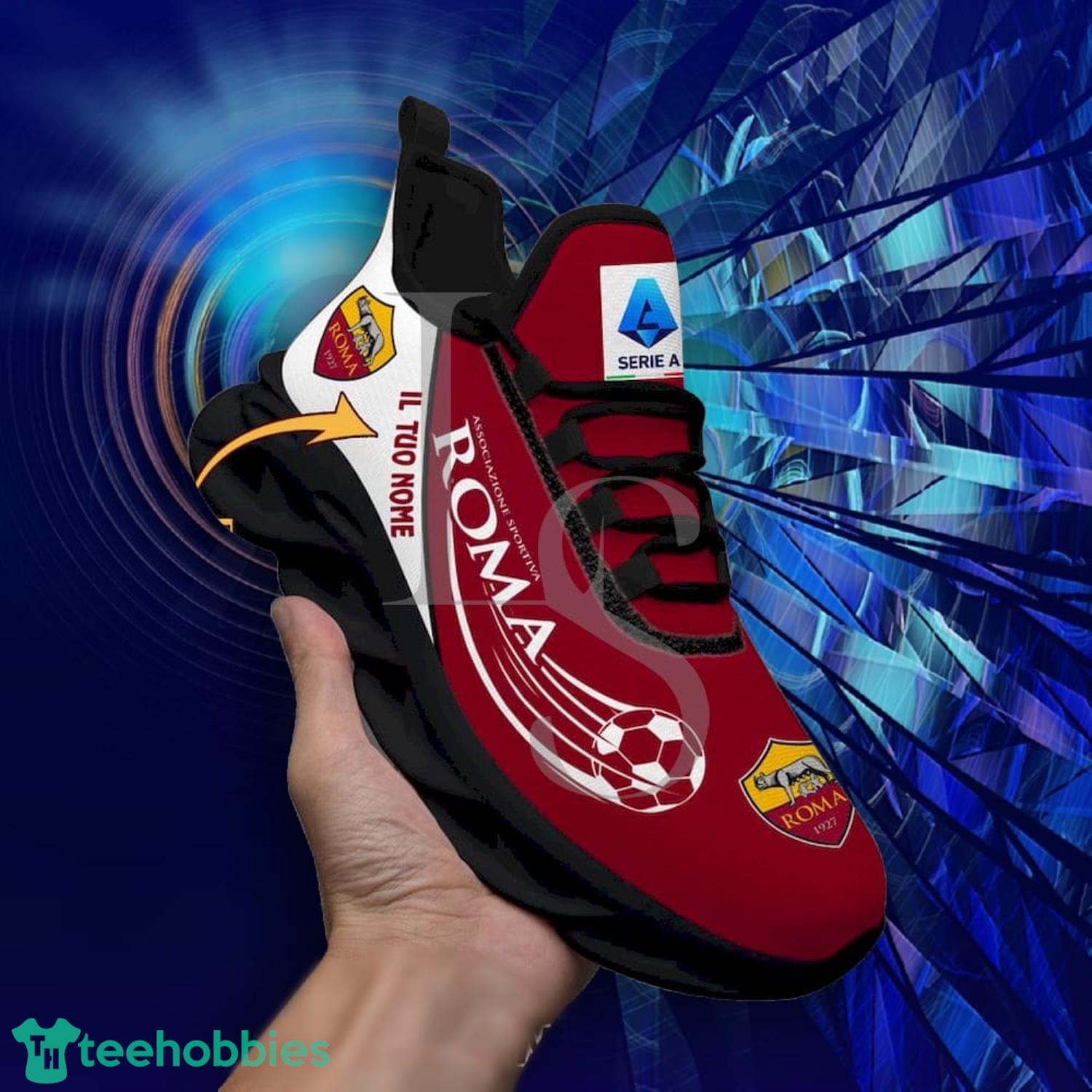 As Roma Serie A Custom Name Max Soul Shoes For Men Women Product Photo 4 As Roma Serie A Custom Name Max Soul Shoes For Men Women Product Photo 4