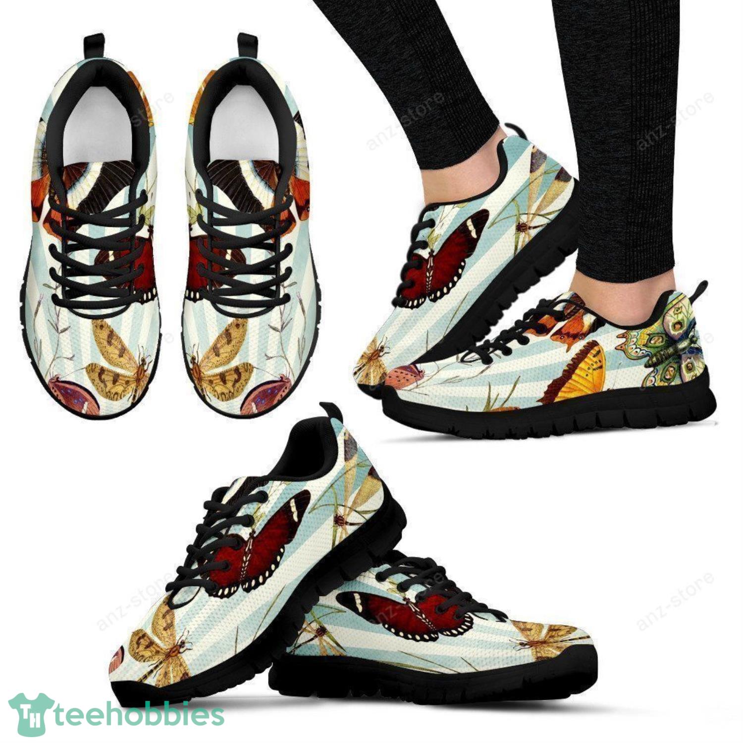 Butterfly Pattern Lovely Sneakers Shoes For Men And Women Product Photo 1