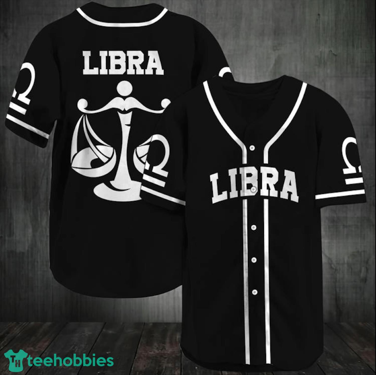 Proud Libra Zodiac Red Black Baseball Jersey