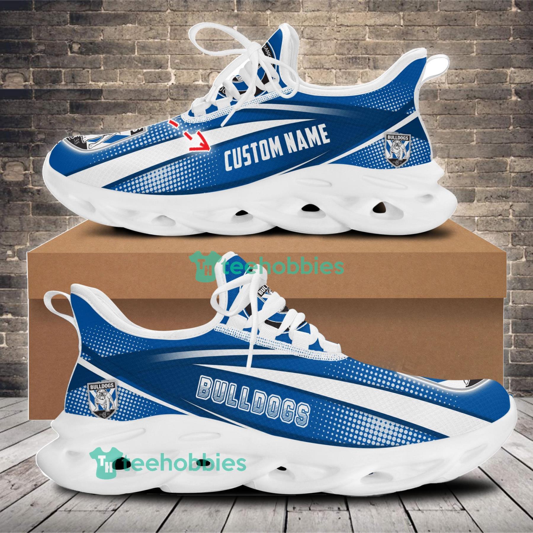 Canterbury-Bankstown Bulldogs Sneakers Max Soul Shoes For Men And Women NRL Custom Name For Fans Product Photo 1