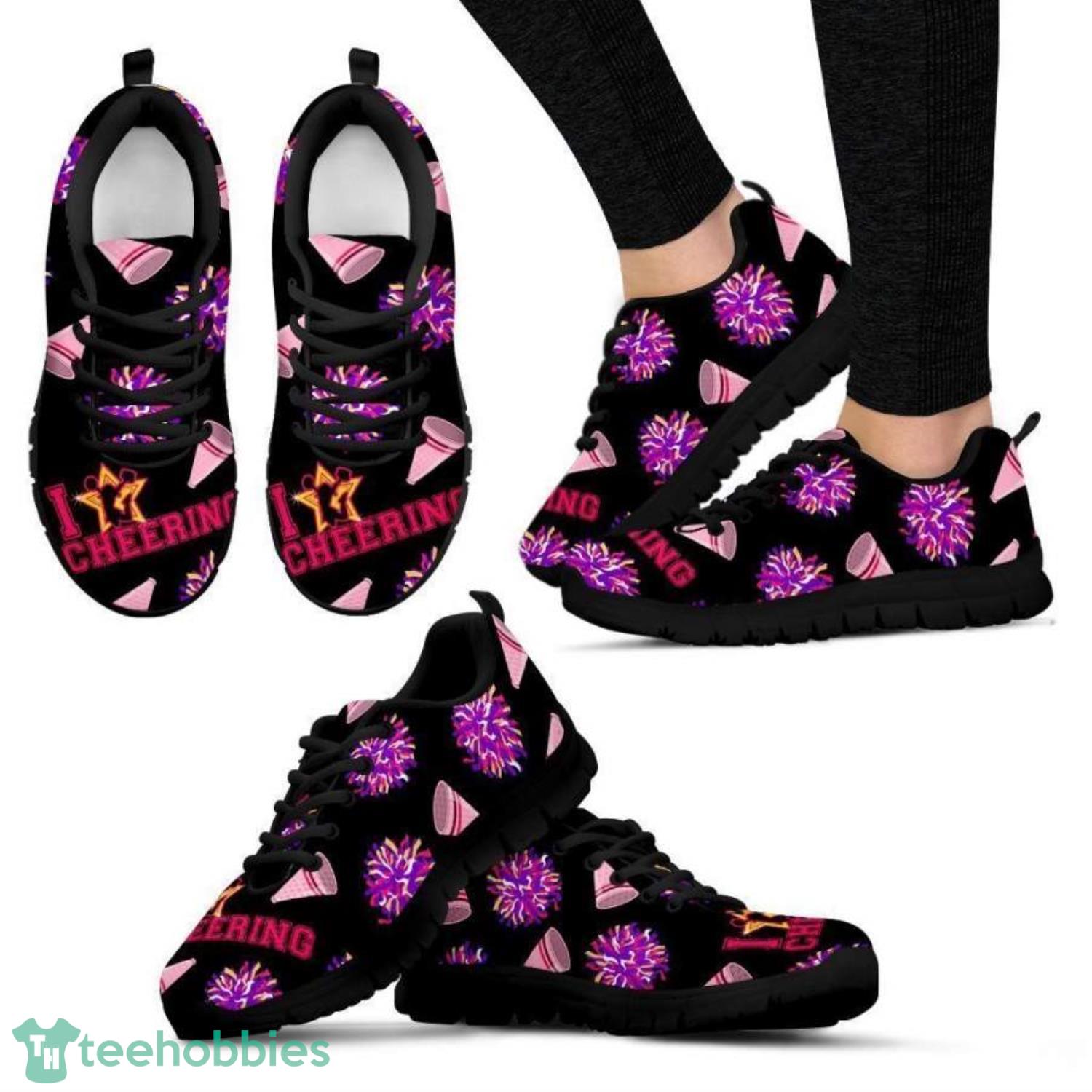 Cheerleader Pattern Sneakers Shoes For Men And Women Product Photo 1