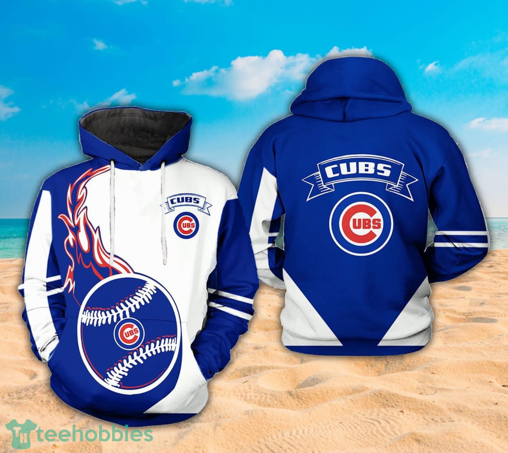 Chicago Cubs New All Over Print3d Hoodie Zipper - T-shirts Low Price