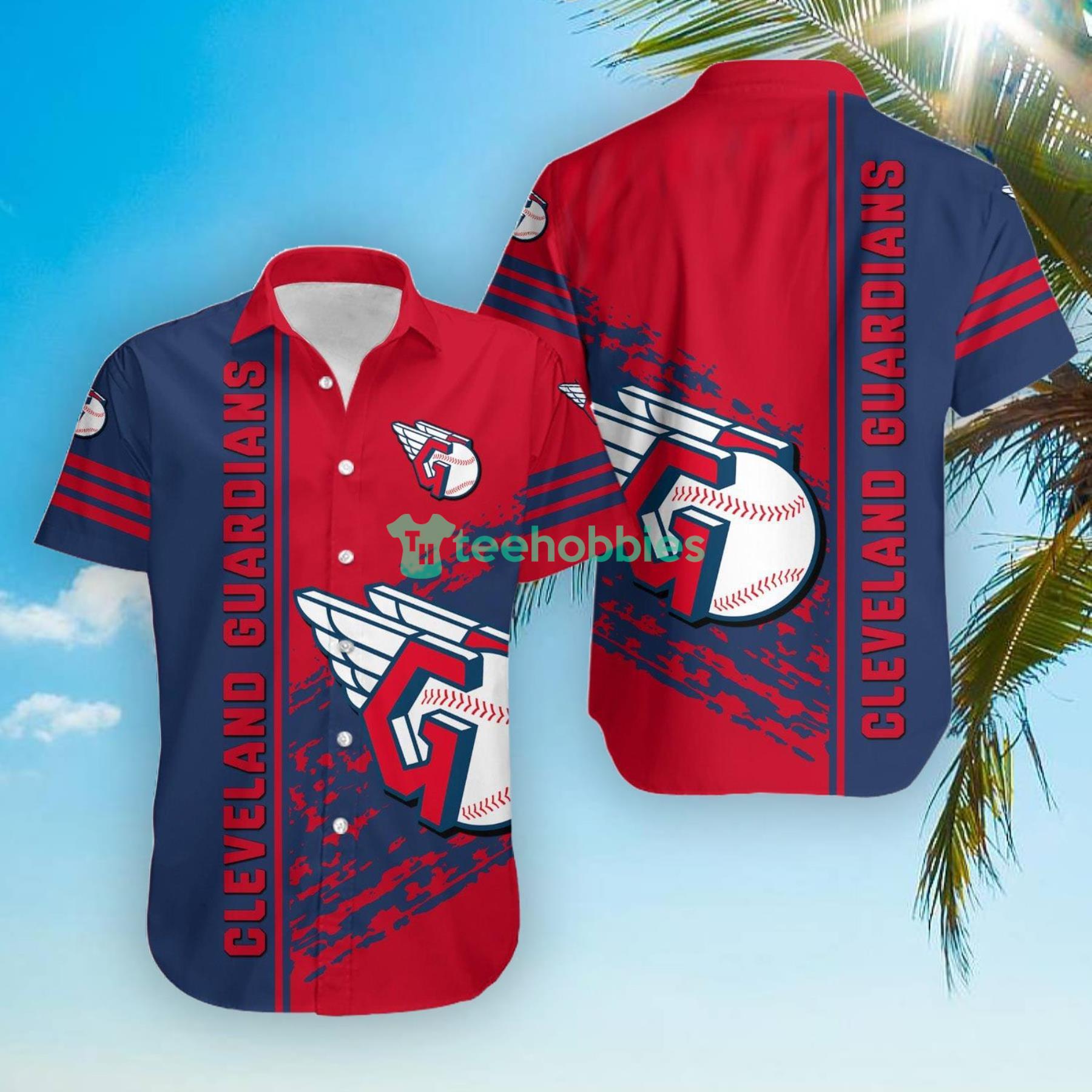 Cleveland Guardians MLB Quarter Style Hawaiian Shirt image Cleveland Guardians MLB Quarter Style Hawaiian Shirt Product Photo 2