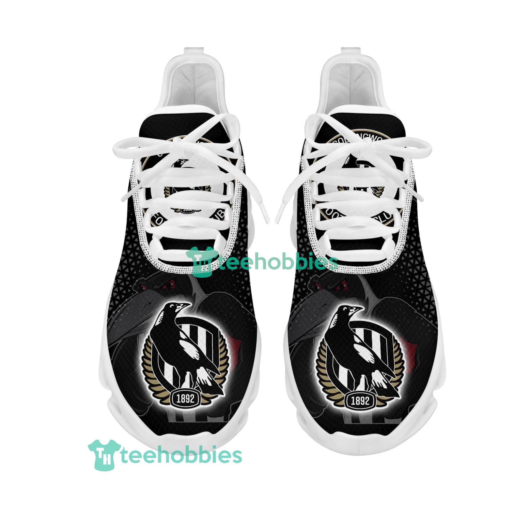 Collingwood Mascot Custom Name Football Club Sneakers Max Soul Shoes For Men And Women Afl Sneakers Product Photo 2