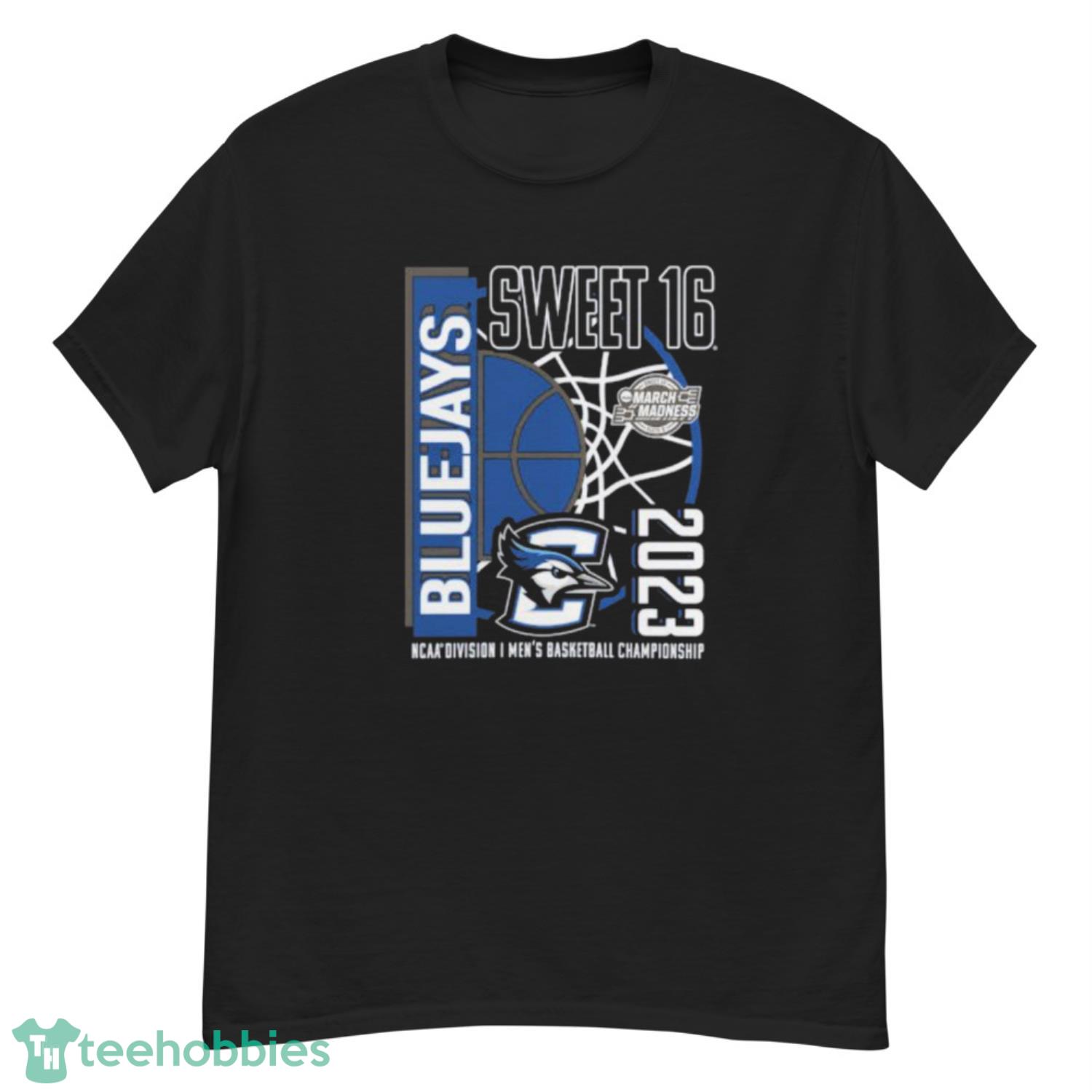 Creighton Bluejays 2023 NCAA Men’s Basketball Tournament March Madness Sweet 16 T-Shirt - G500 Men’s Classic T-Shirt Creighton Bluejays 2023 NCAA Men’s Basketball Tournament March Madness Sweet 16 T-Shirt - G500 Men’s Classic T-Shirt