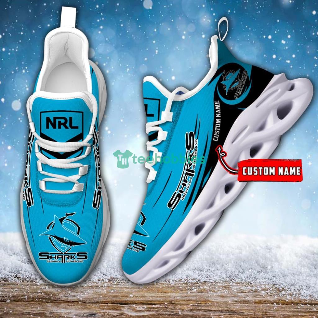 Cronulla Sharks NRL Custom Name Max Soul Shoes - 3 Cronulla Sharks NRL Custom Name Max Soul Shoes - 3
