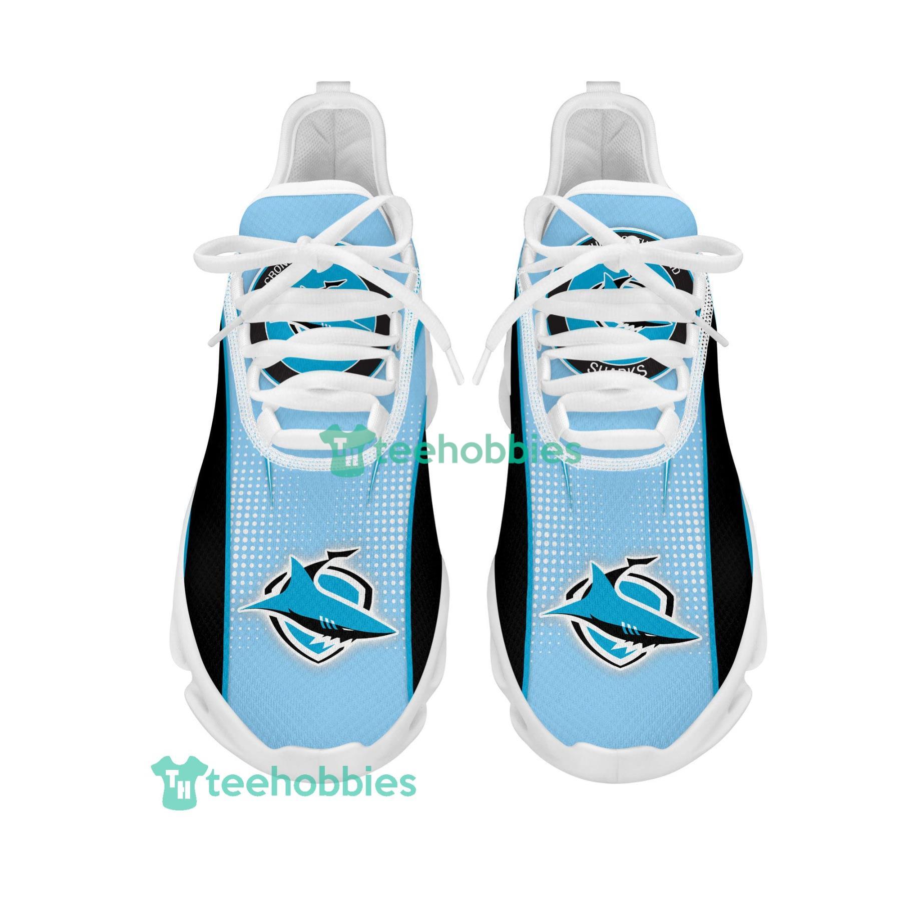 Cronulla-Sutherland Sharks Custom Name Sneakers Max Soul Shoes For Men And Women Product Photo 2