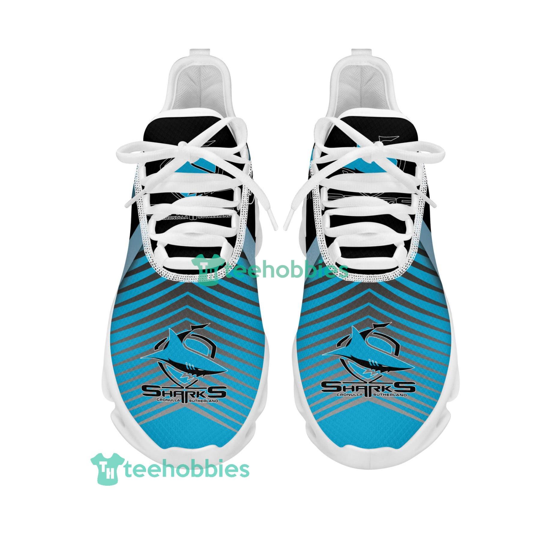 Cronulla-Sutherland Sharks Sport Team Personalized Name Sneakers Max Soul Shoes For Men And Women Product Photo 2