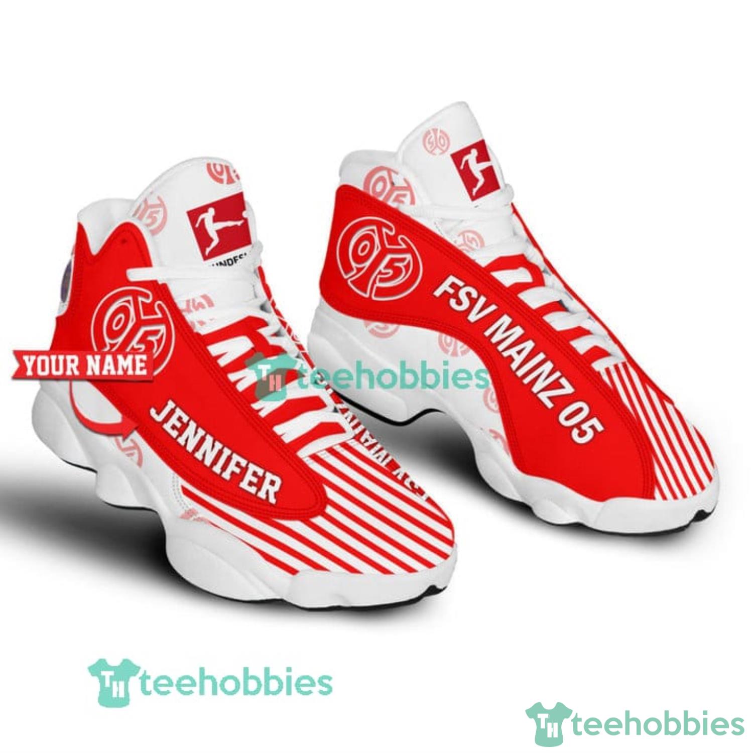 Custom Name 1. FSV Mainz 05 Air Jordan 13 Sneaker Shoes Product Photo 4 Custom Name 1. FSV Mainz 05 Air Jordan 13 Sneaker Shoes Product Photo 4