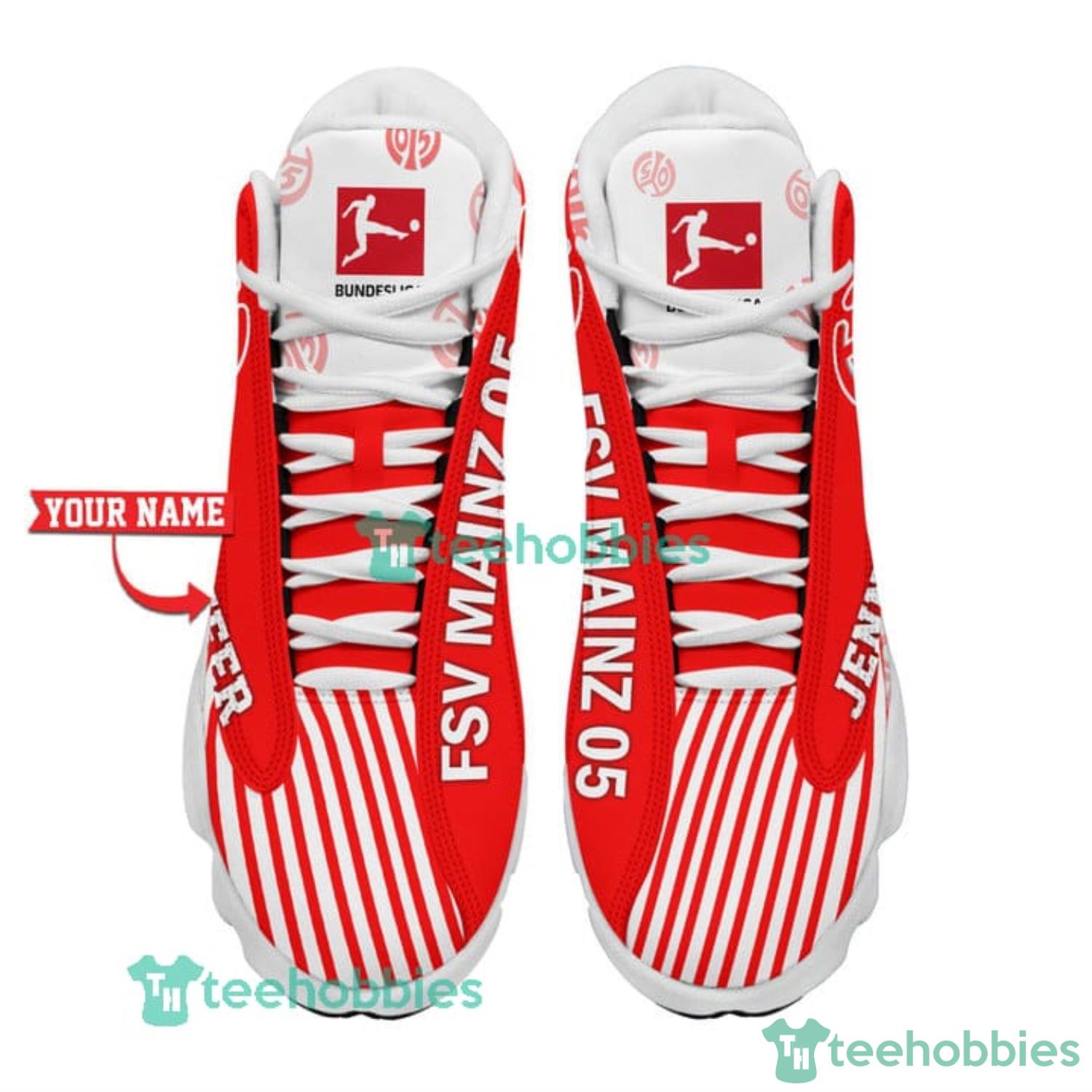 Custom Name 1. FSV Mainz 05 Air Jordan 13 Sneaker Shoes Product Photo 1 Custom Name 1. FSV Mainz 05 Air Jordan 13 Sneaker Shoes Product Photo 1
