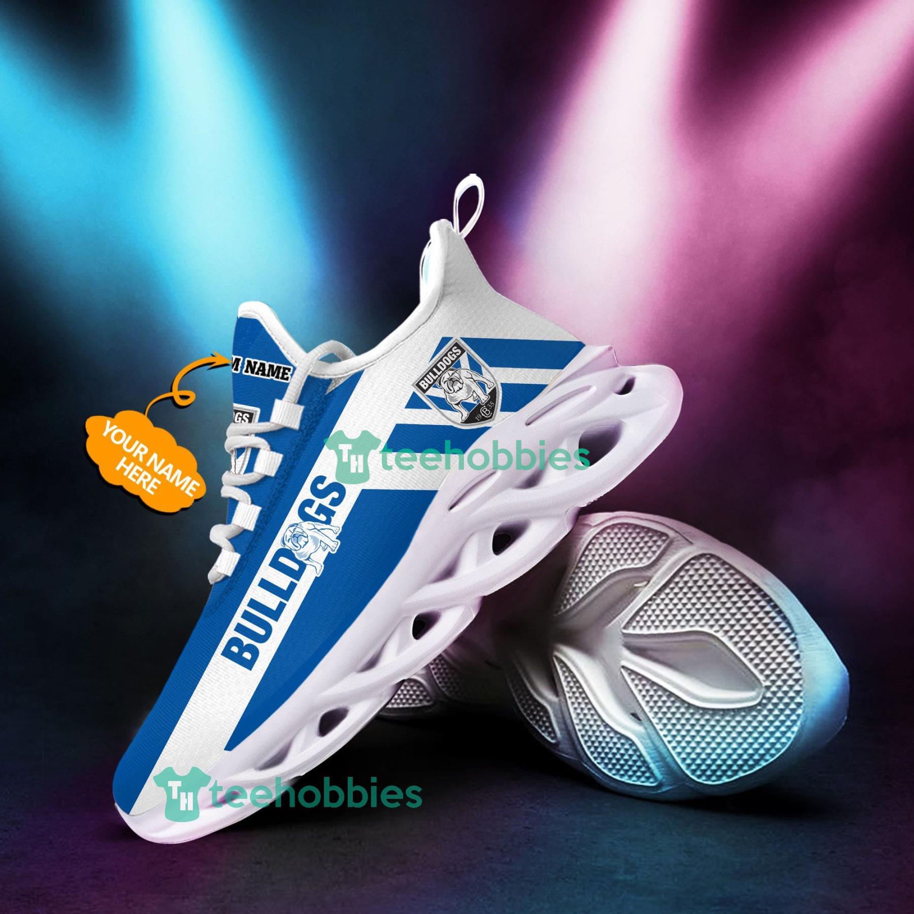 Custom Name Canterbury-Bankstown Bulldogs  Sneakers Max Soul Shoes For Men And Women NRL Fans Product Photo 2
