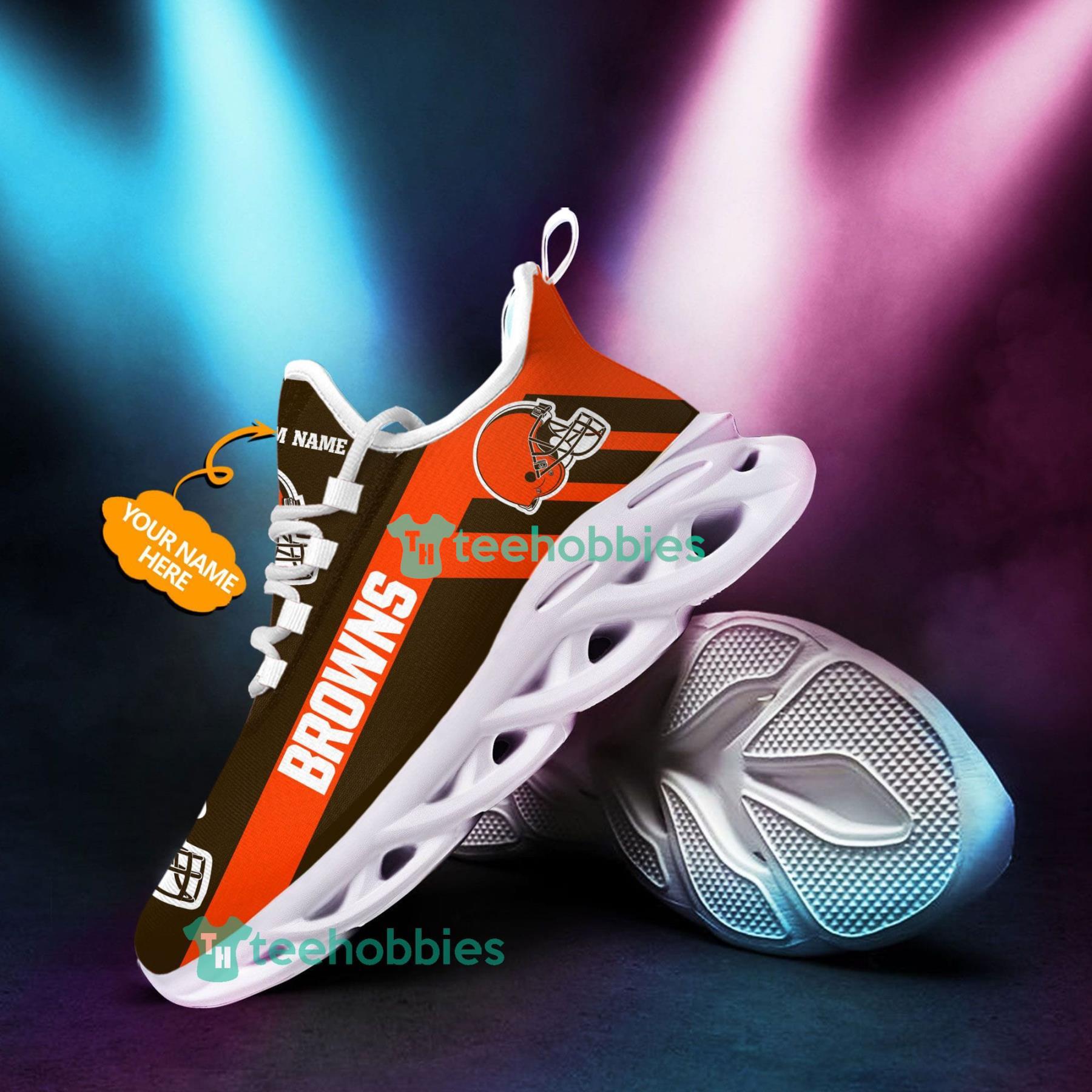Custom Name Cleveland Browns Sneakers Max Soul Shoes For Men And Women NFL Fans Product Photo 2