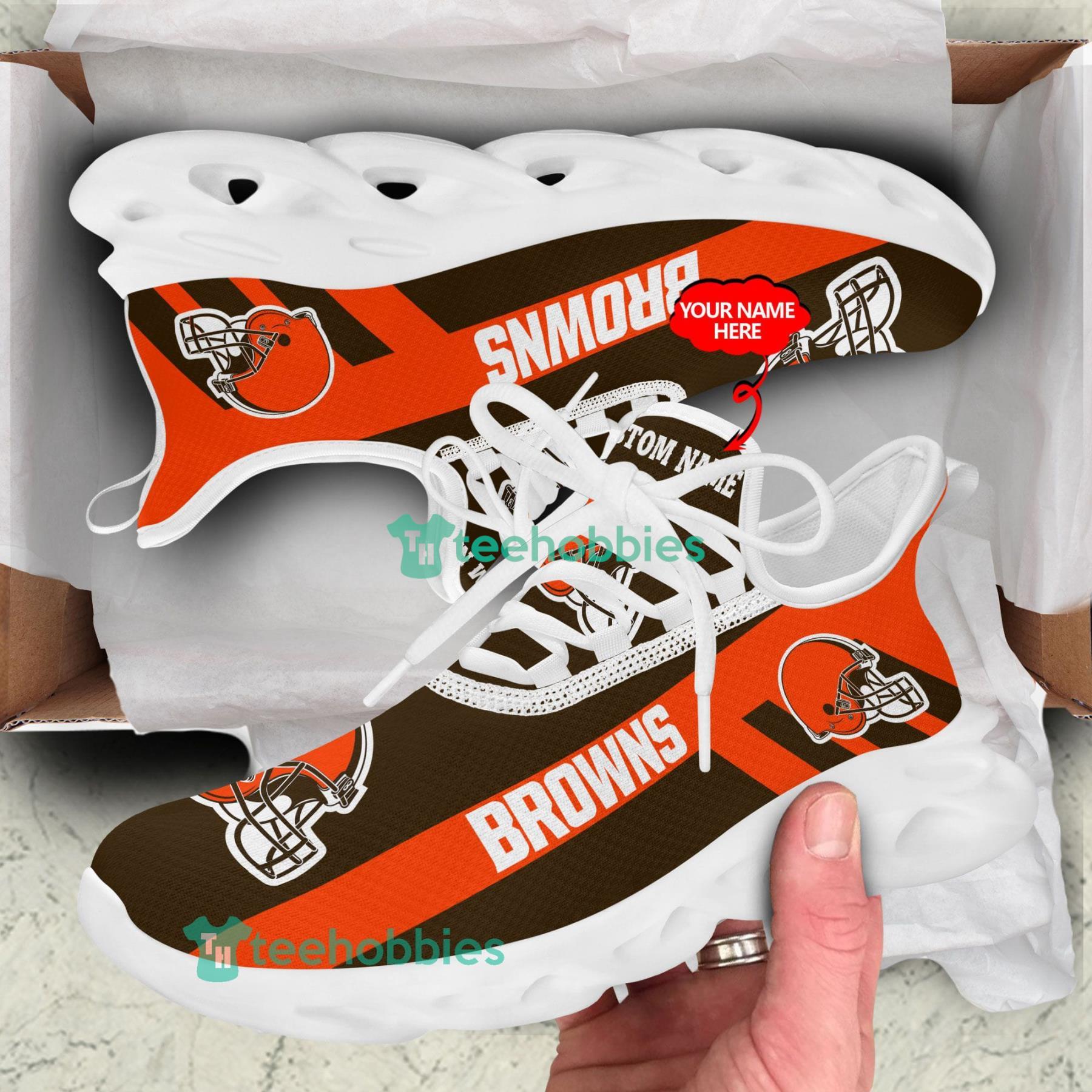 Custom Name Cleveland Browns Sneakers Max Soul Shoes For Men And Women NFL Fans Product Photo 3