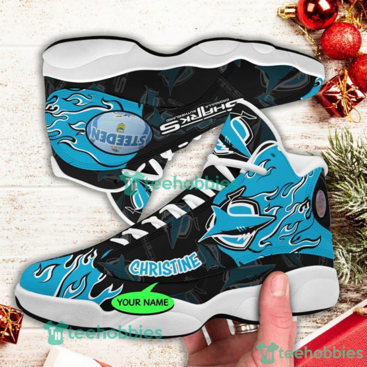 Schnucks Logo Brand Personalized Air Jordan Hightop Shoes AOP For