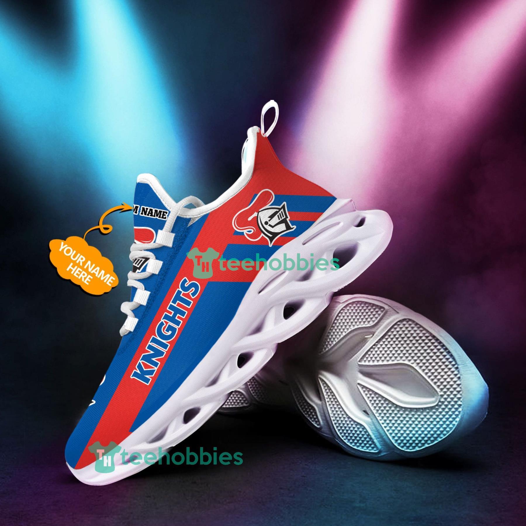 Custom Name Newcastle Knights Sneakers Max Soul Shoes For Men And Women NRL Fans Product Photo 2