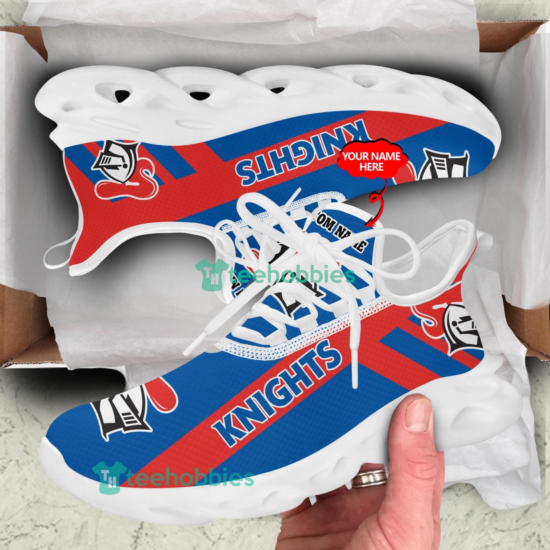 Custom Name Newcastle Knights Sneakers Max Soul Shoes For Men And Women NRL Fans Product Photo 3