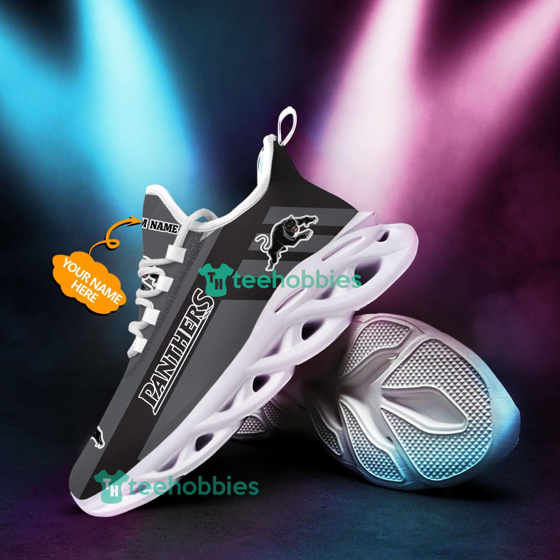 Custom Name Penrith Panthers Sneakers Max Soul Shoes For Men And Women NRL Fans Product Photo 2