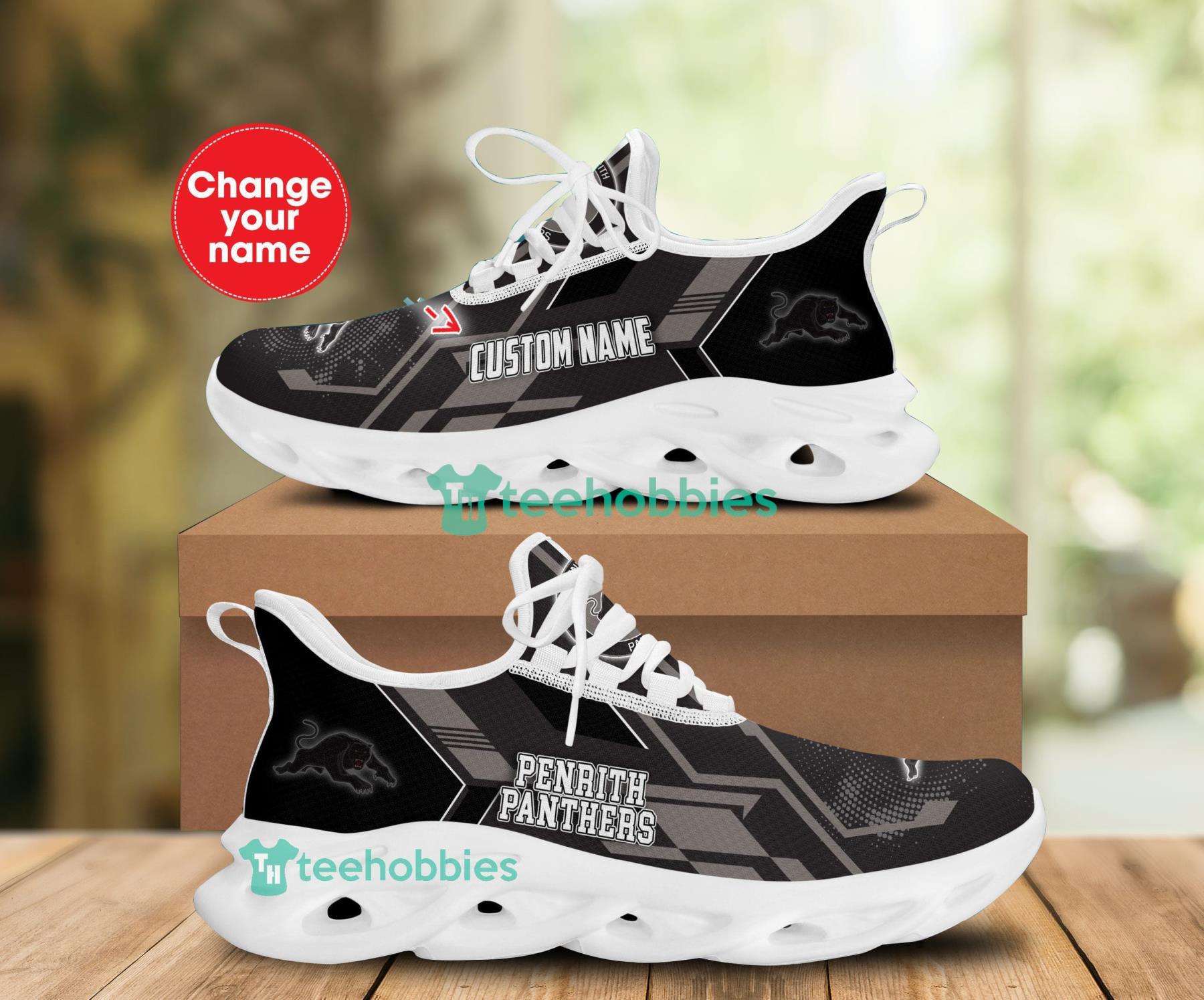 Custom Name Penrith Panthers Sneakers Max Soul Shoes For Men And Women Product Photo 1