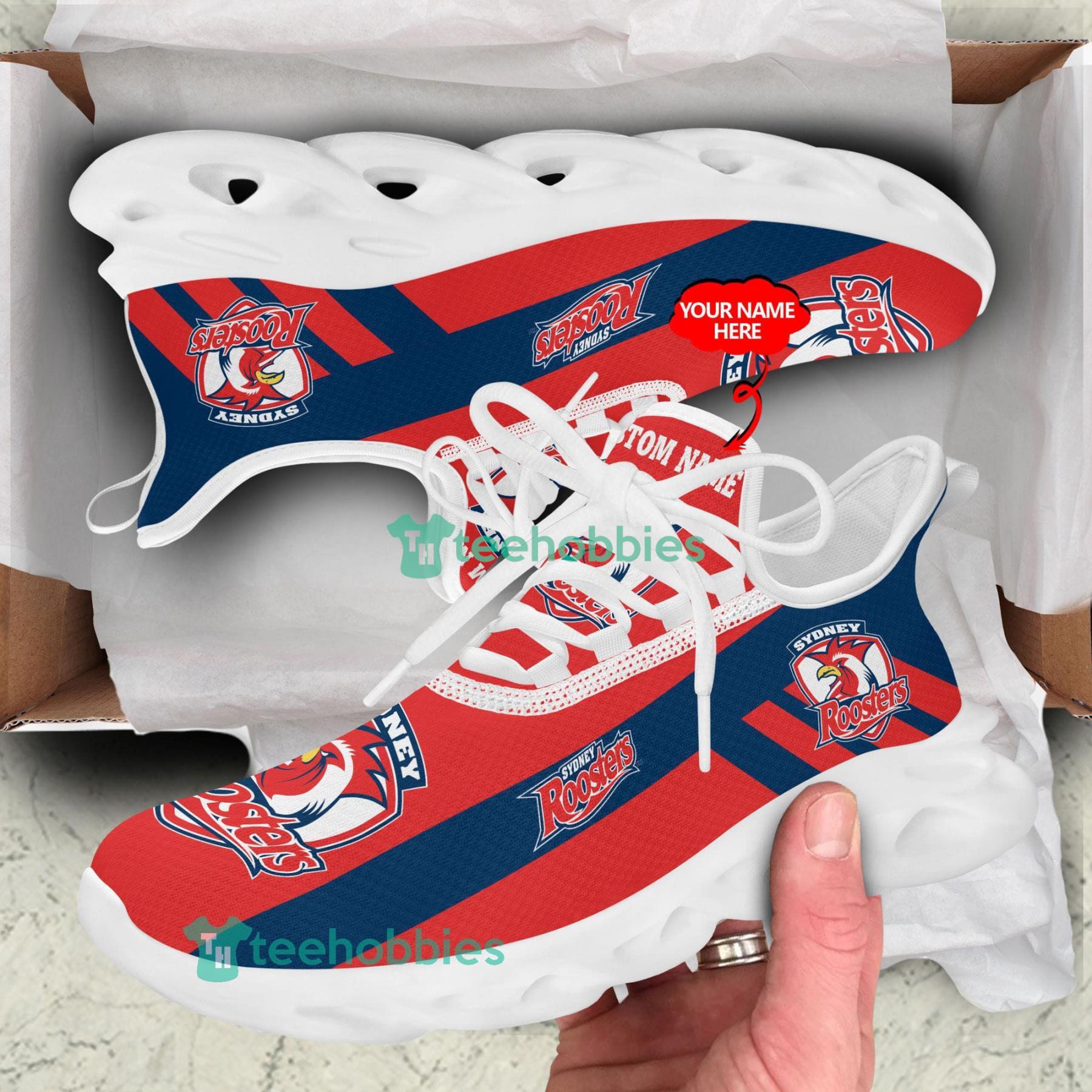 Custom Name Sydney Roosters  Sneakers Max Soul Shoes For Men And Women NRL Fans Product Photo 3