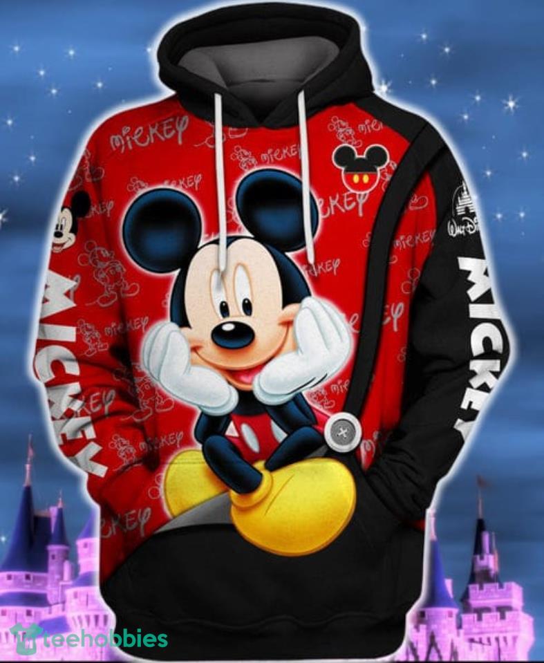 Mickey mouse with dallas cowboys all over print hoodie