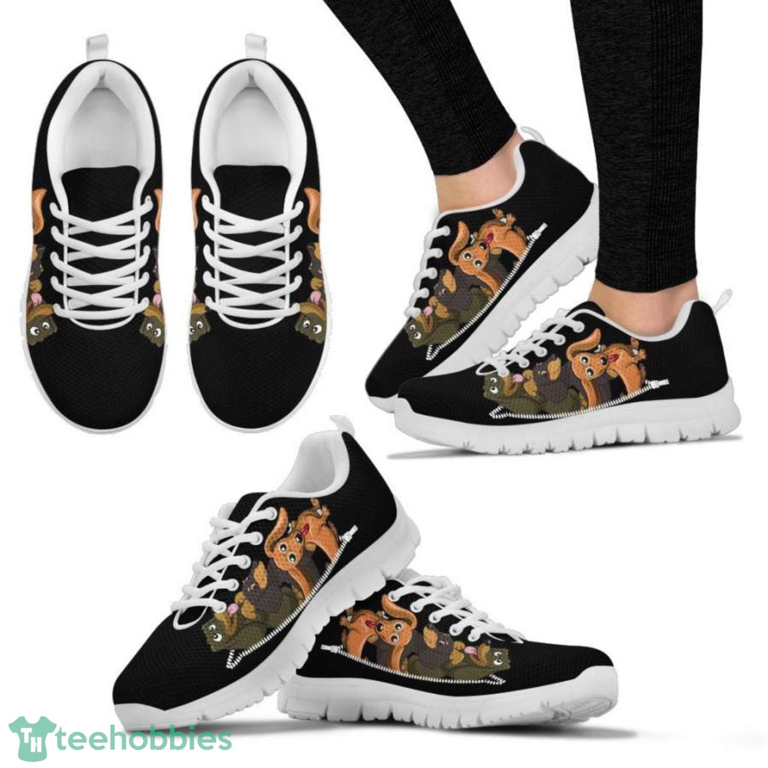 Dachshund Friends Lovely Sneakers Shoes For Men And Women Product Photo 1