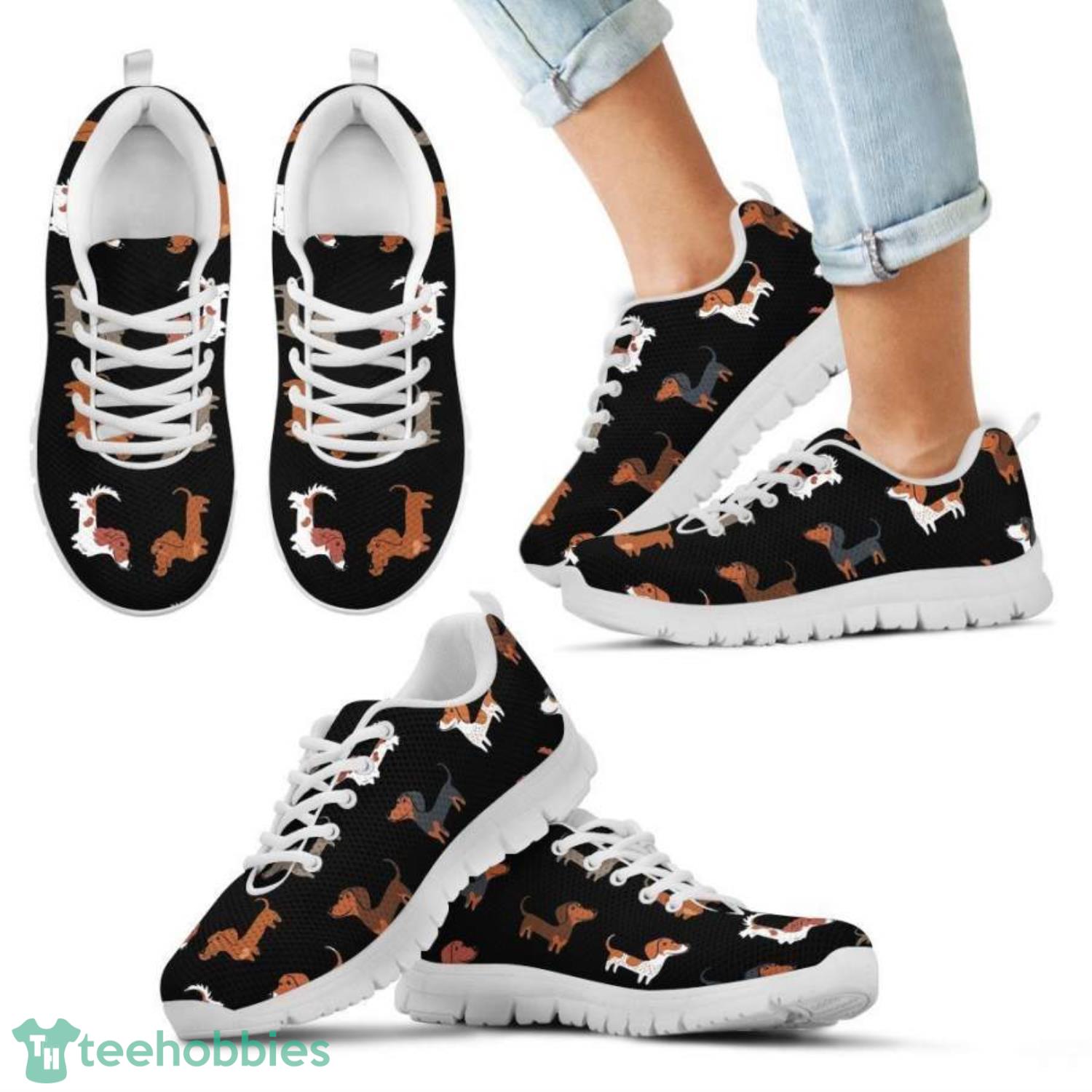 Dachshund Lover Dachshund Pattern Sneakers Shoes For Men And Women Product Photo 1